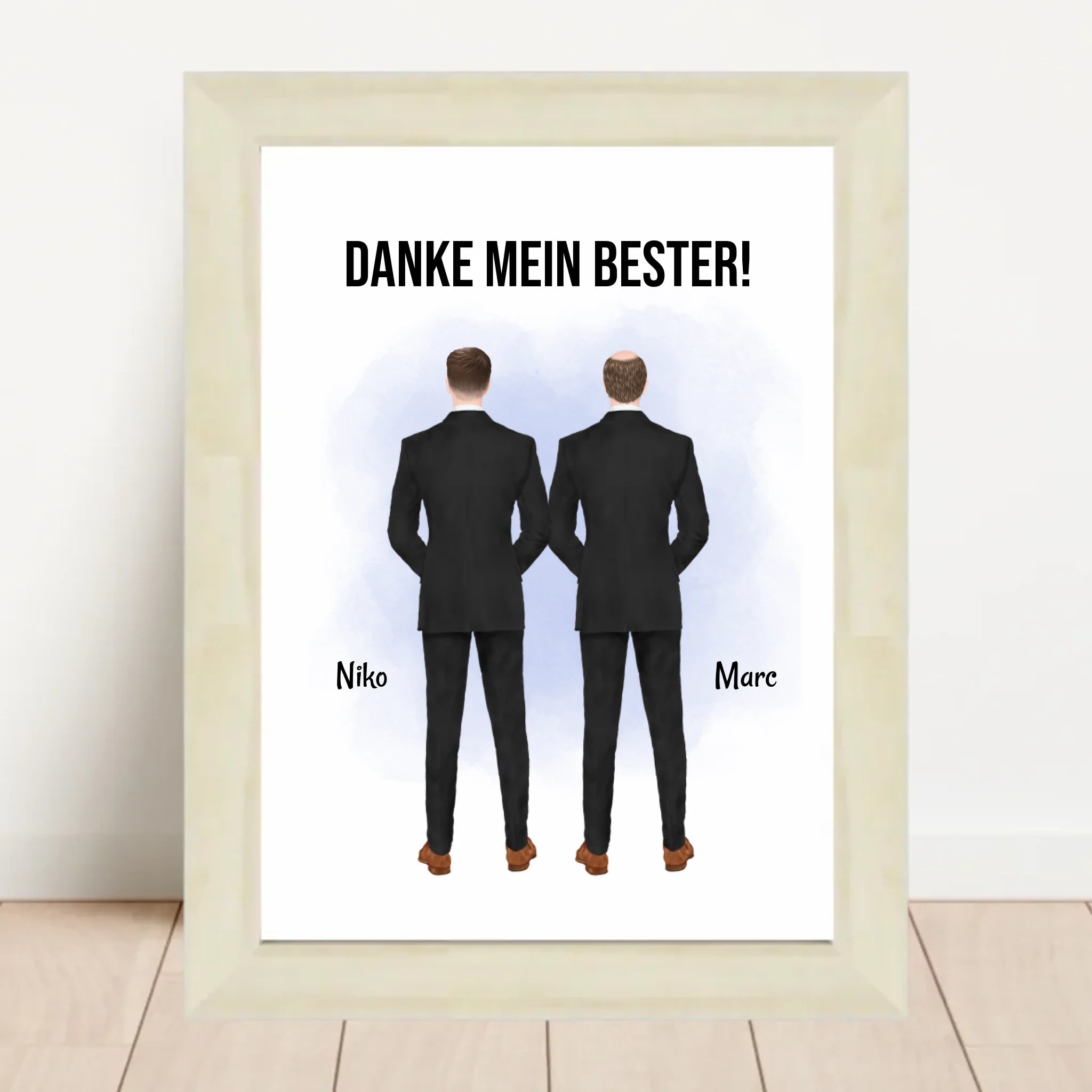 Trauzeuge Mann Danke Geschenk Bild personalisierbar - Cantty