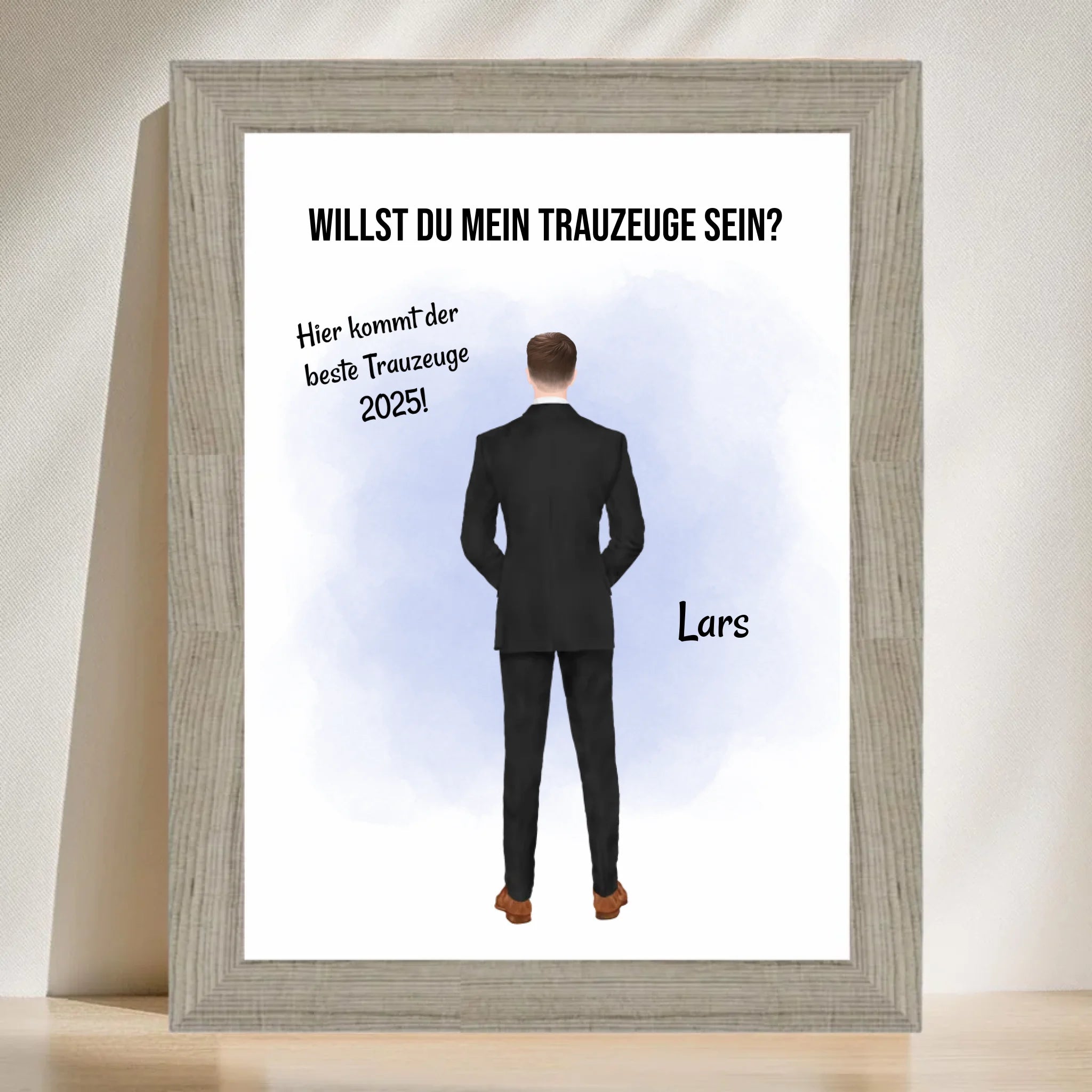 Trauzeuge Mann Fragen Bild Geschenk personalisierbar - Cantty