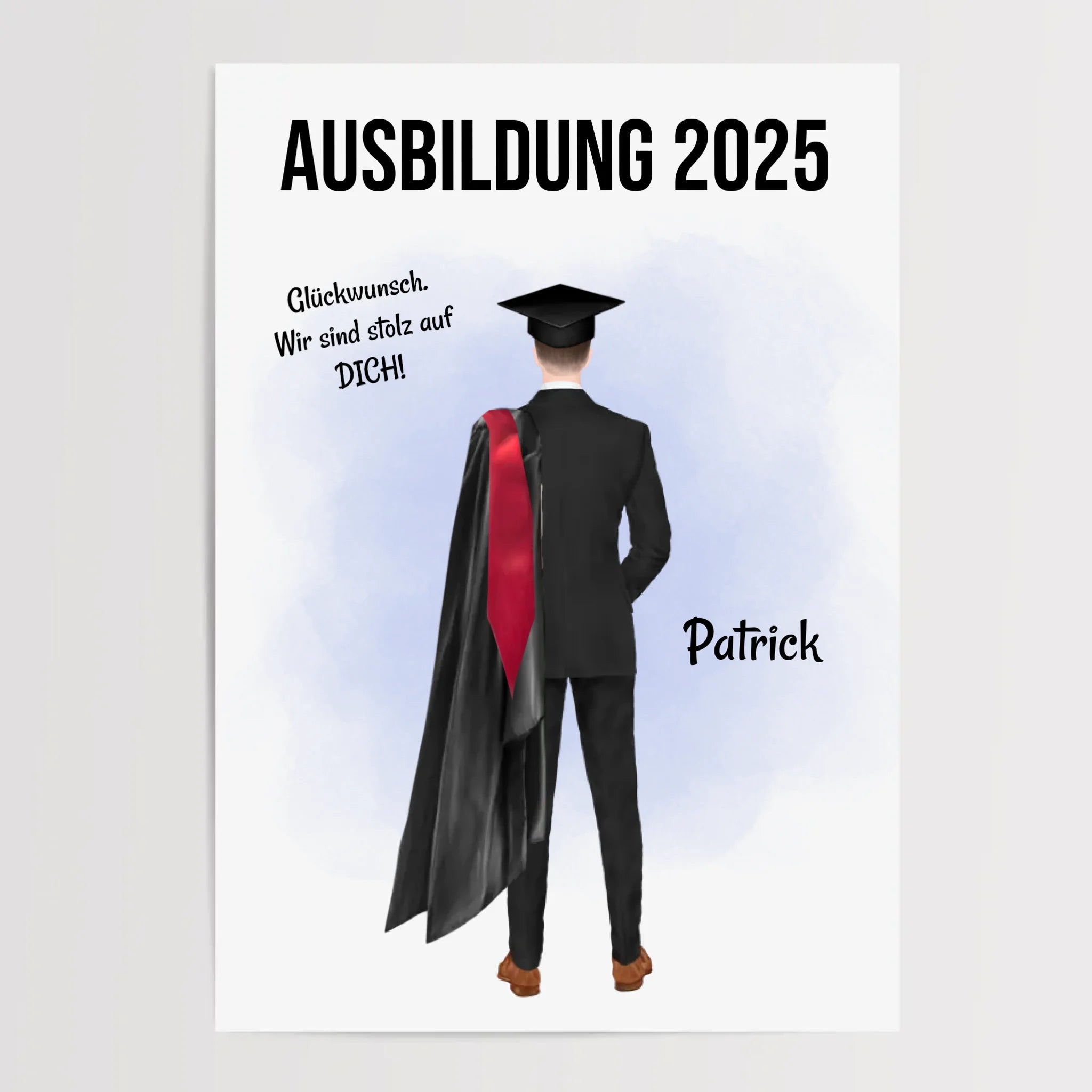 Mann Ausbildung bestanden Abschluss Bild Geschenk - Cantty