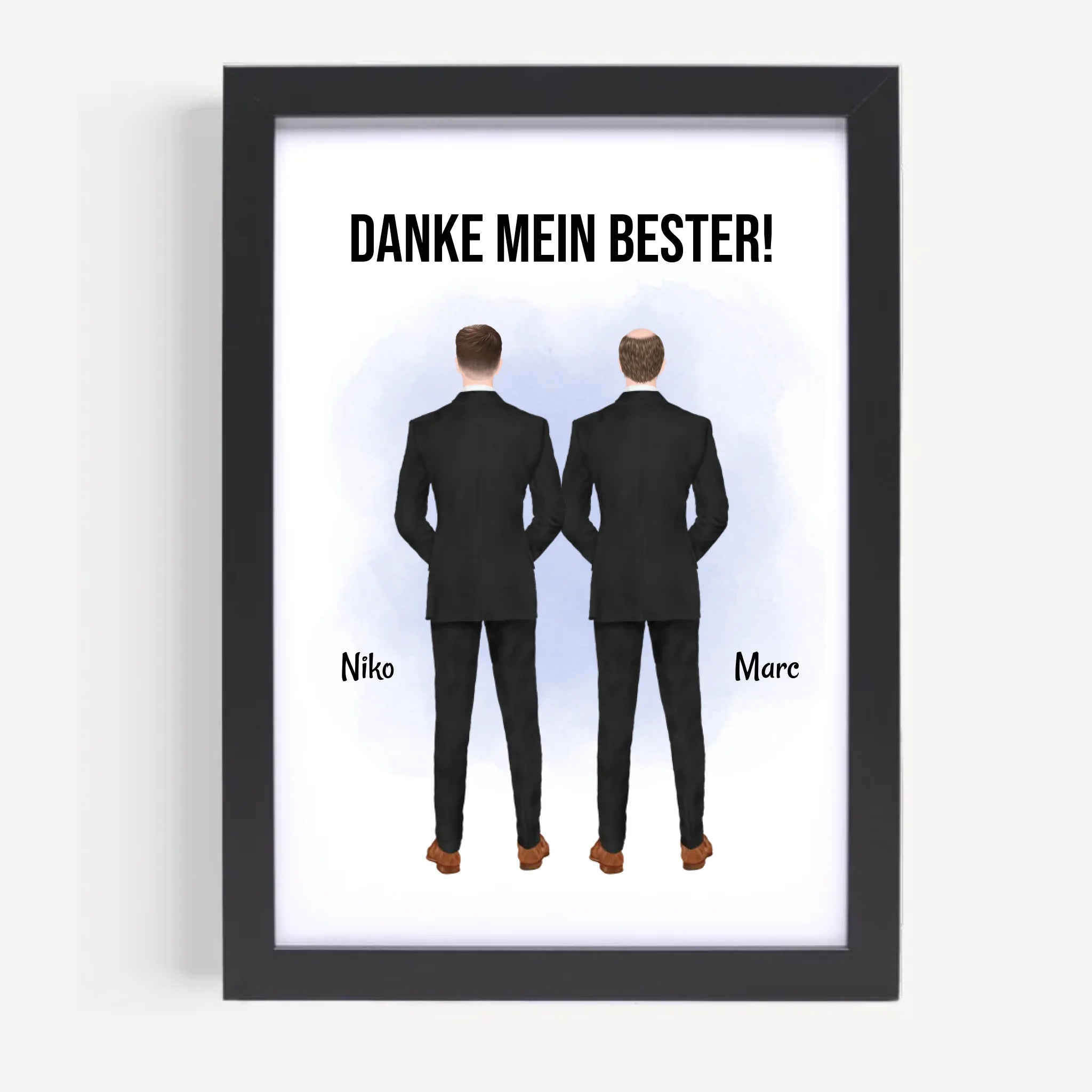 Trauzeuge Mann Danke Geschenk Bild personalisierbar - Cantty