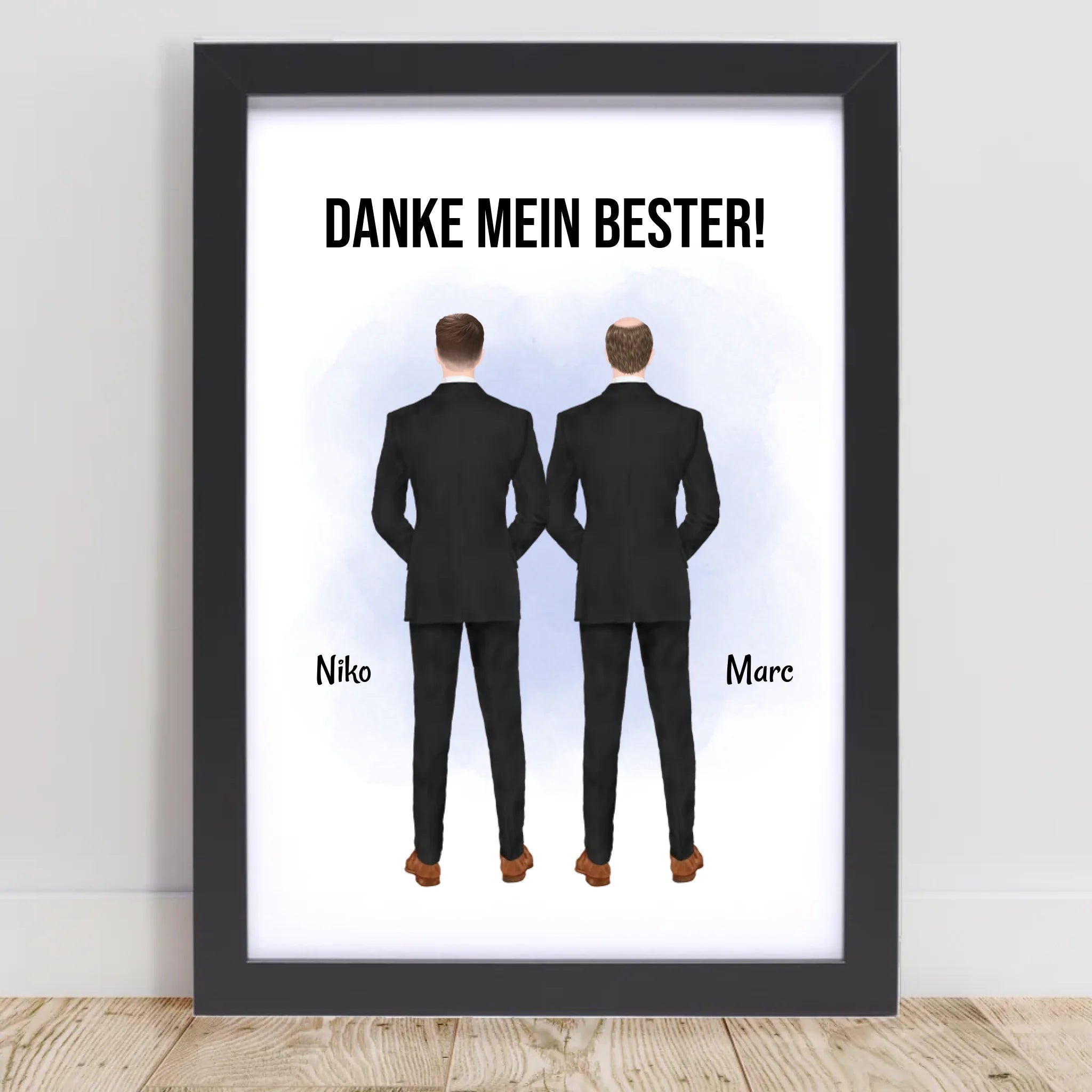 Trauzeuge Mann Danke Geschenk Bild personalisierbar - Cantty
