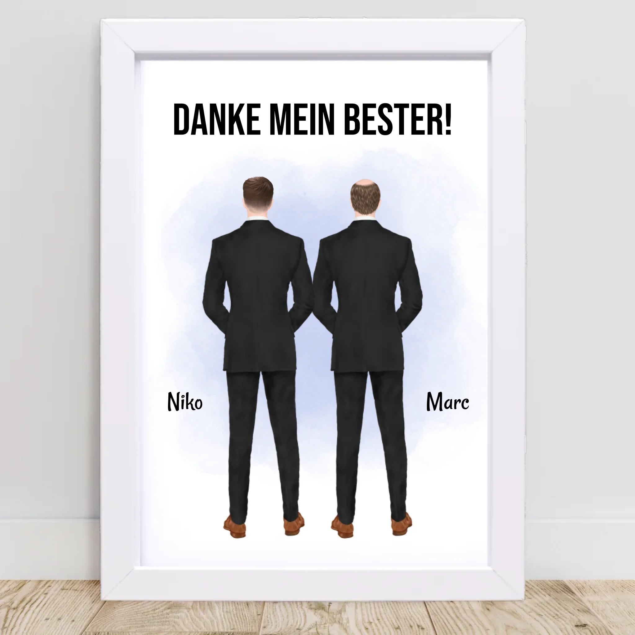 Trauzeuge Mann Danke Geschenk Bild personalisierbar - Cantty