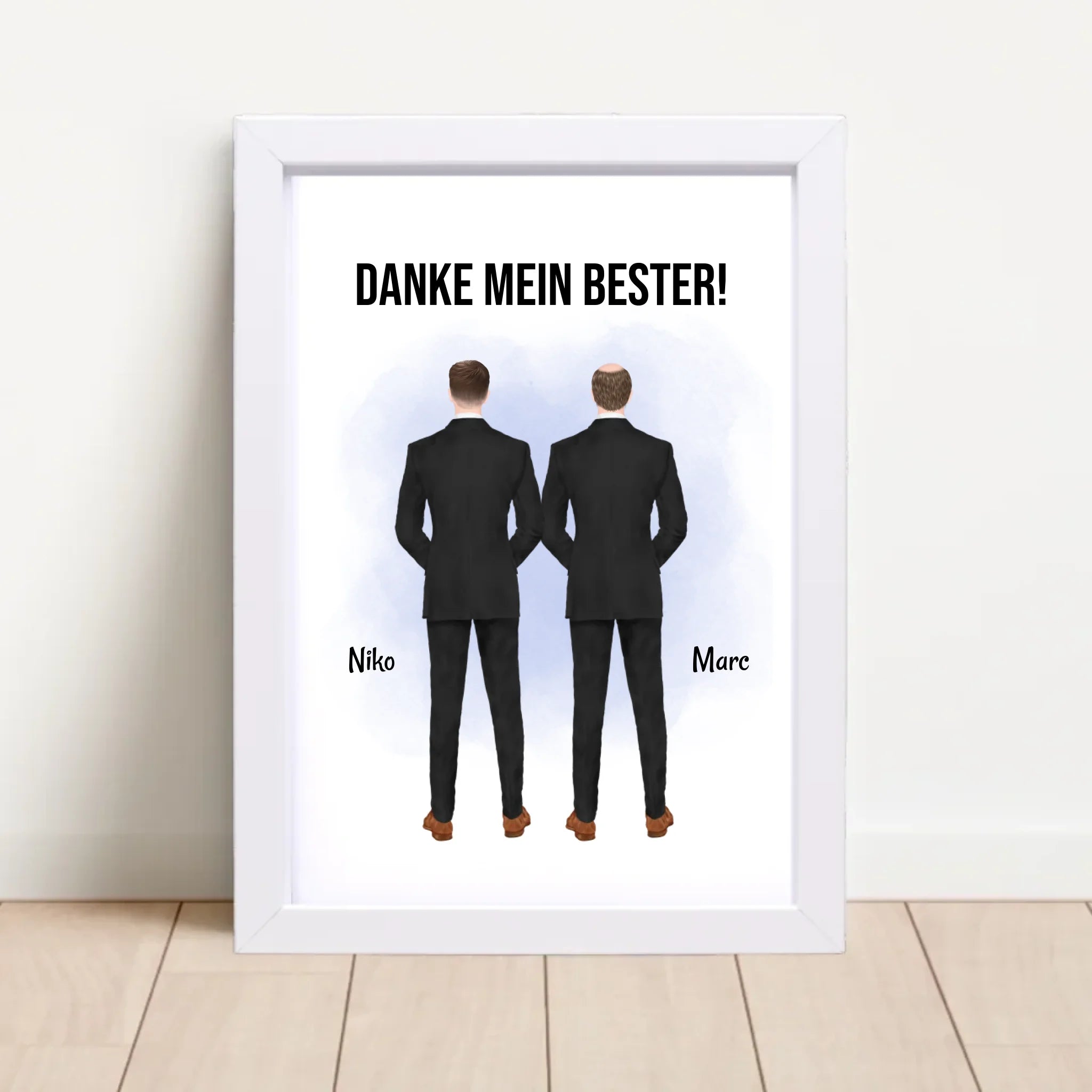 Trauzeuge Mann Danke Geschenk Bild personalisierbar - Cantty