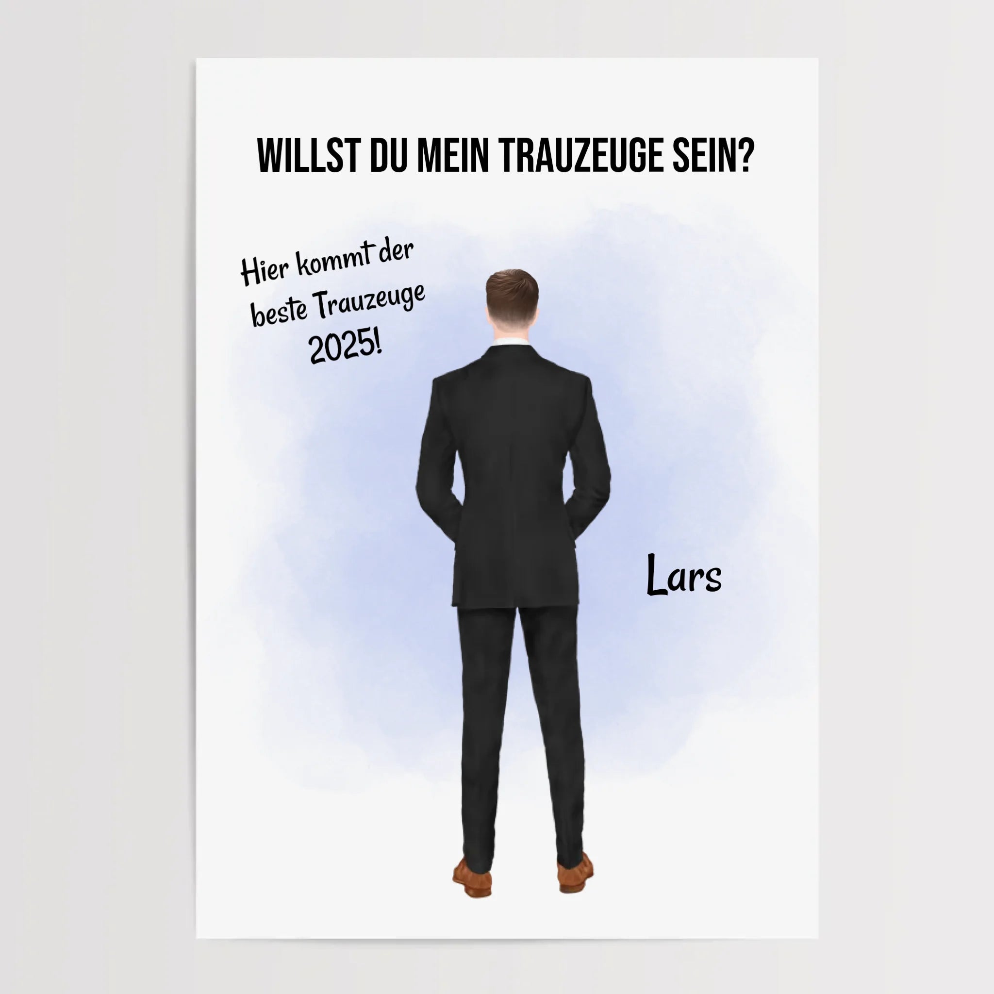 Trauzeuge Mann Fragen Bild Geschenk personalisierbar - Cantty