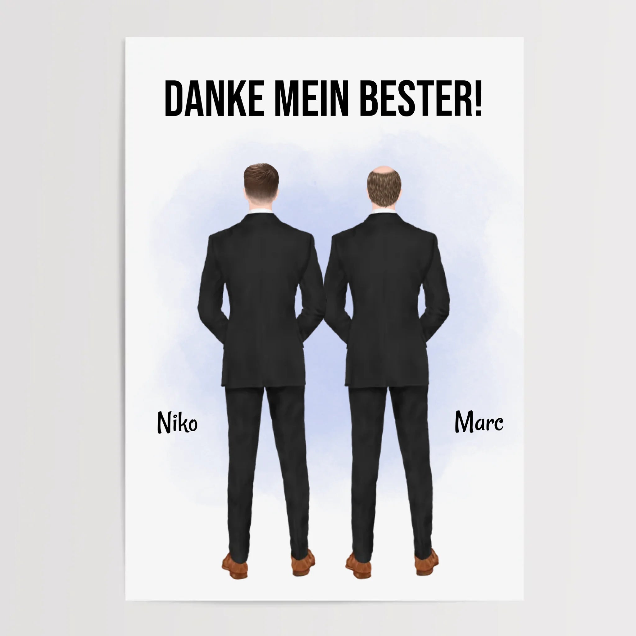 Trauzeuge Mann Danke Geschenk Bild personalisierbar - Cantty