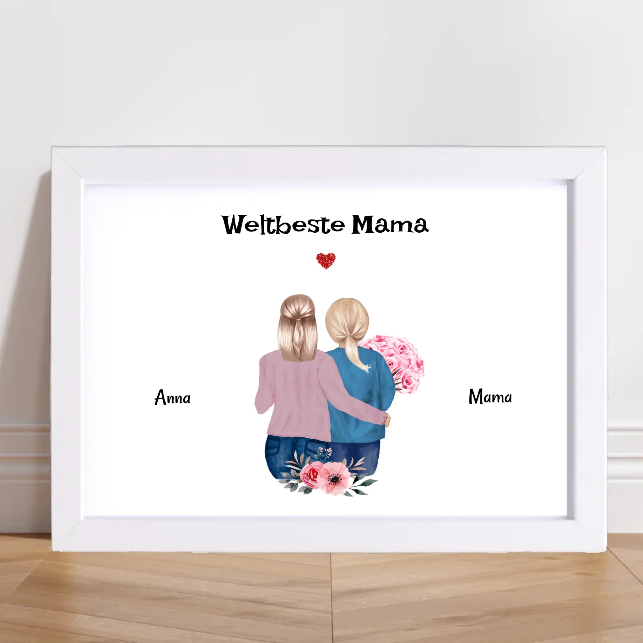Geschenk personalisiert Mutter Tochter Poster - Cantty