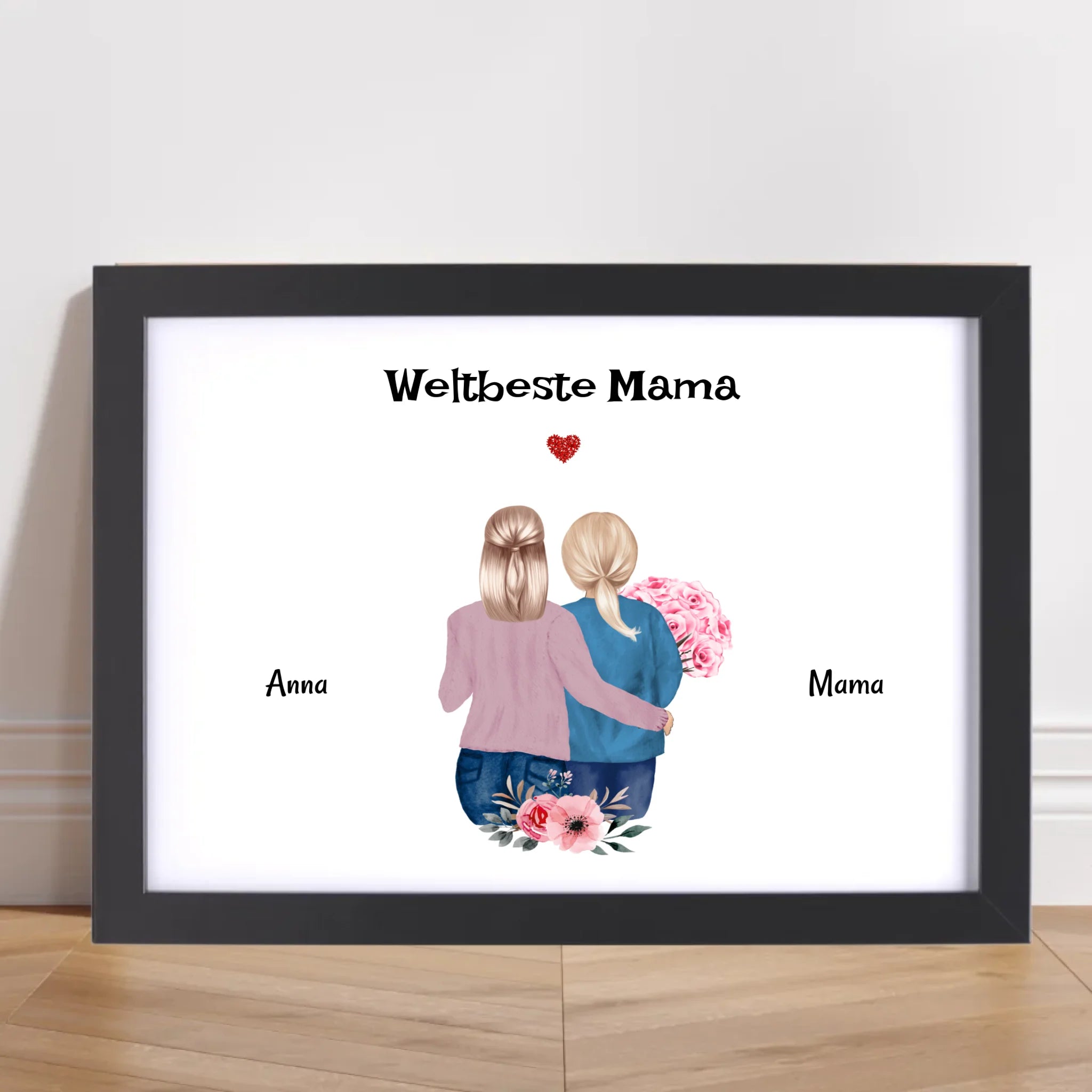 Geschenk personalisiert Mutter Tochter Poster - Cantty
