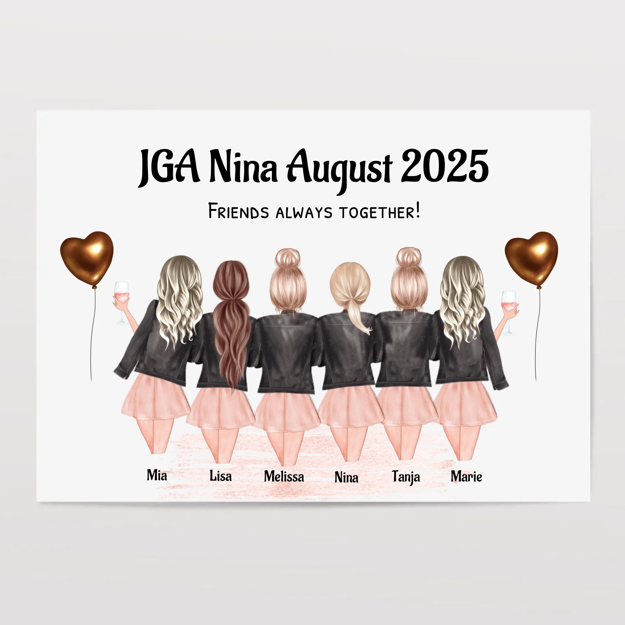 Junggesellinnenabschied Bild Personalisiert - Cantty