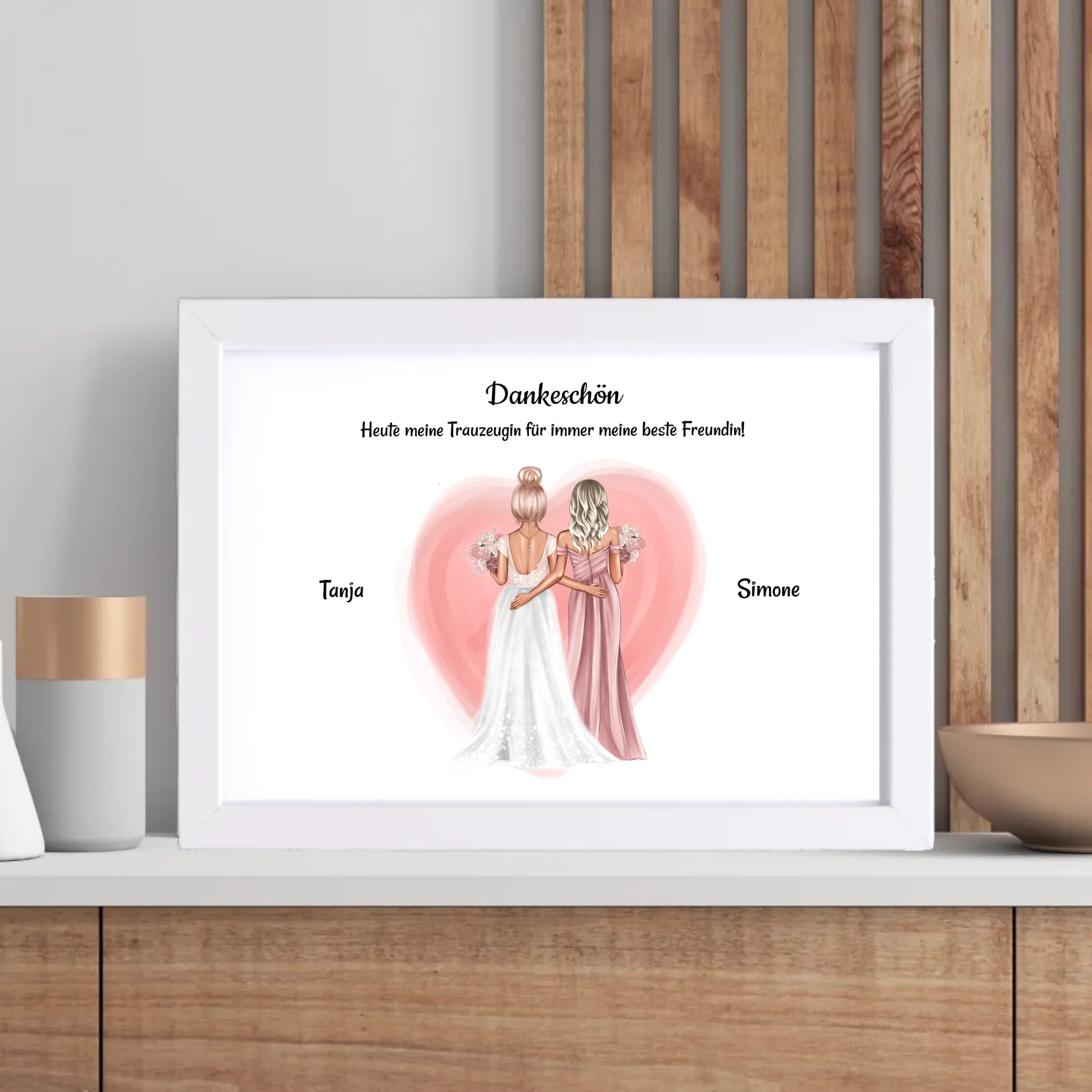 Hochzeit Geschenk Beste Freundin Poster - Cantty