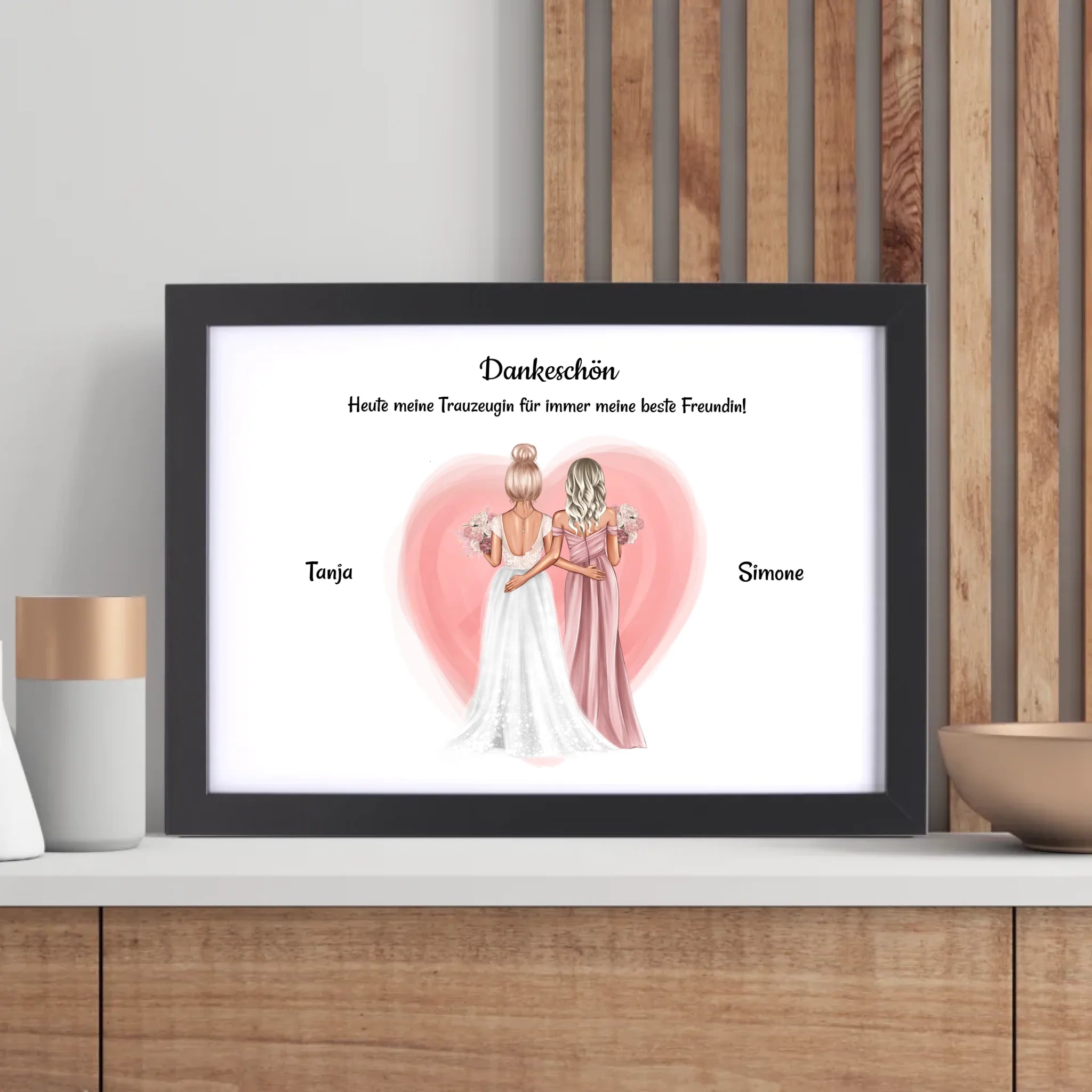 Hochzeit Geschenk Beste Freundin Poster - Cantty