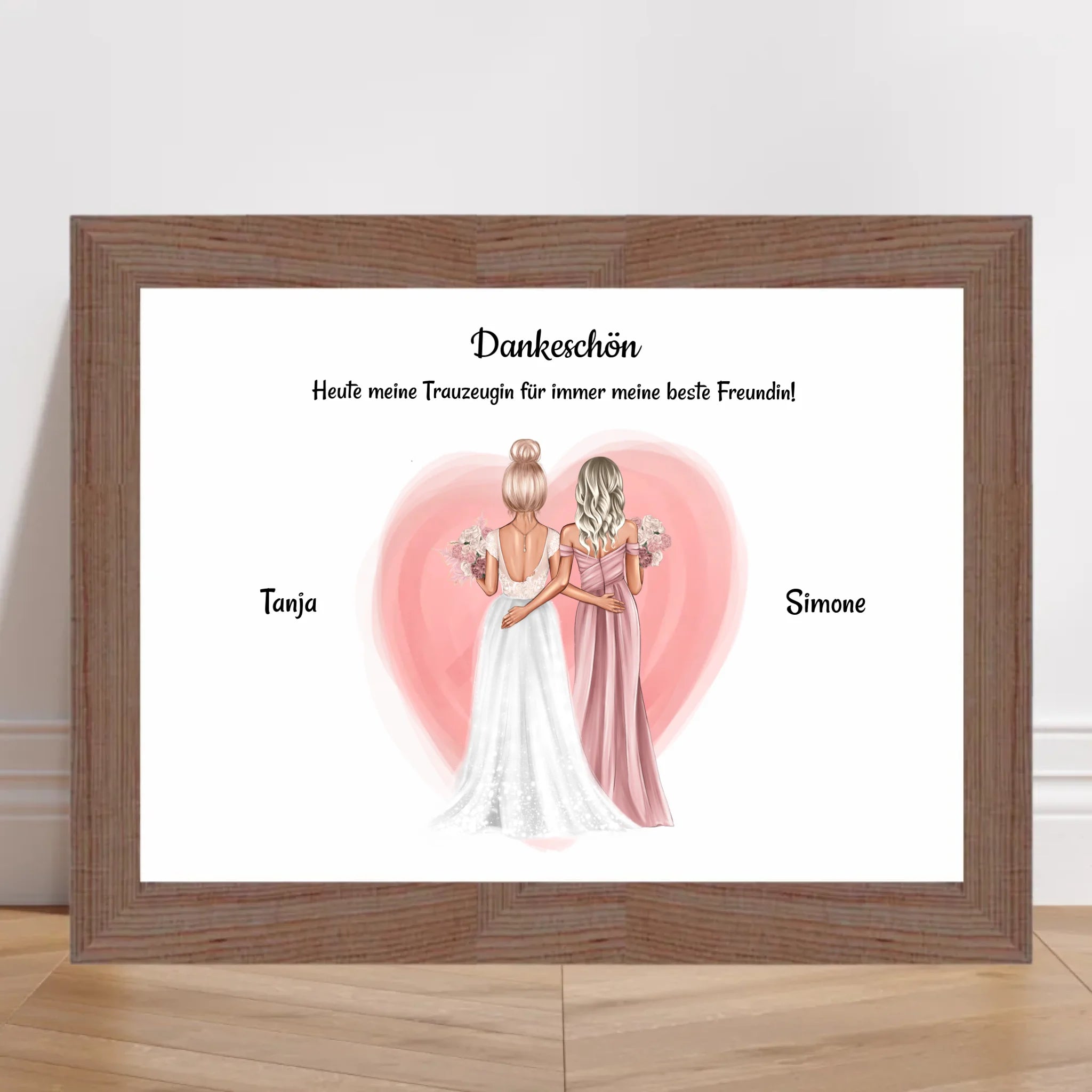 Hochzeit Geschenk Beste Freundin Poster - Cantty