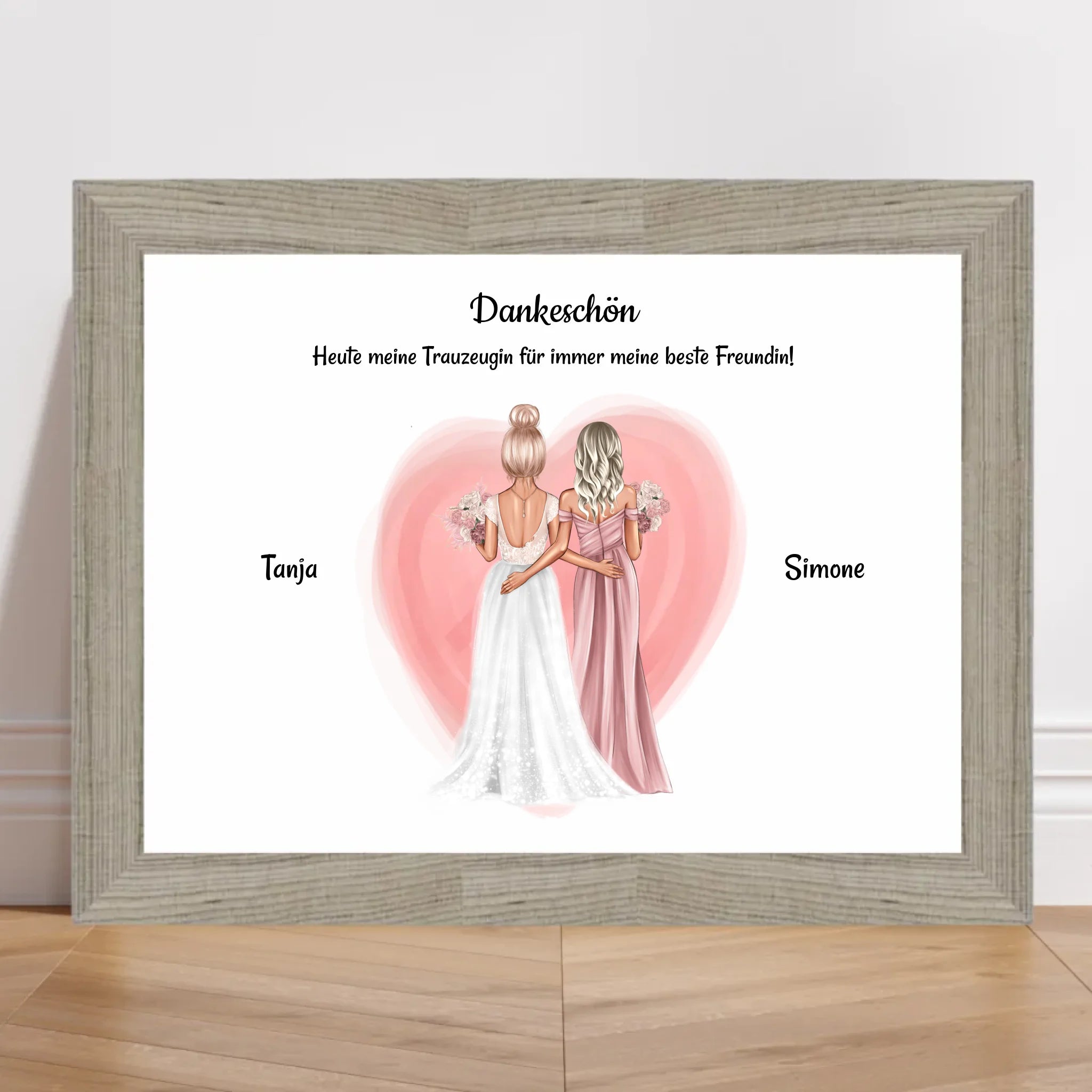 Hochzeit Geschenk Beste Freundin Poster - Cantty
