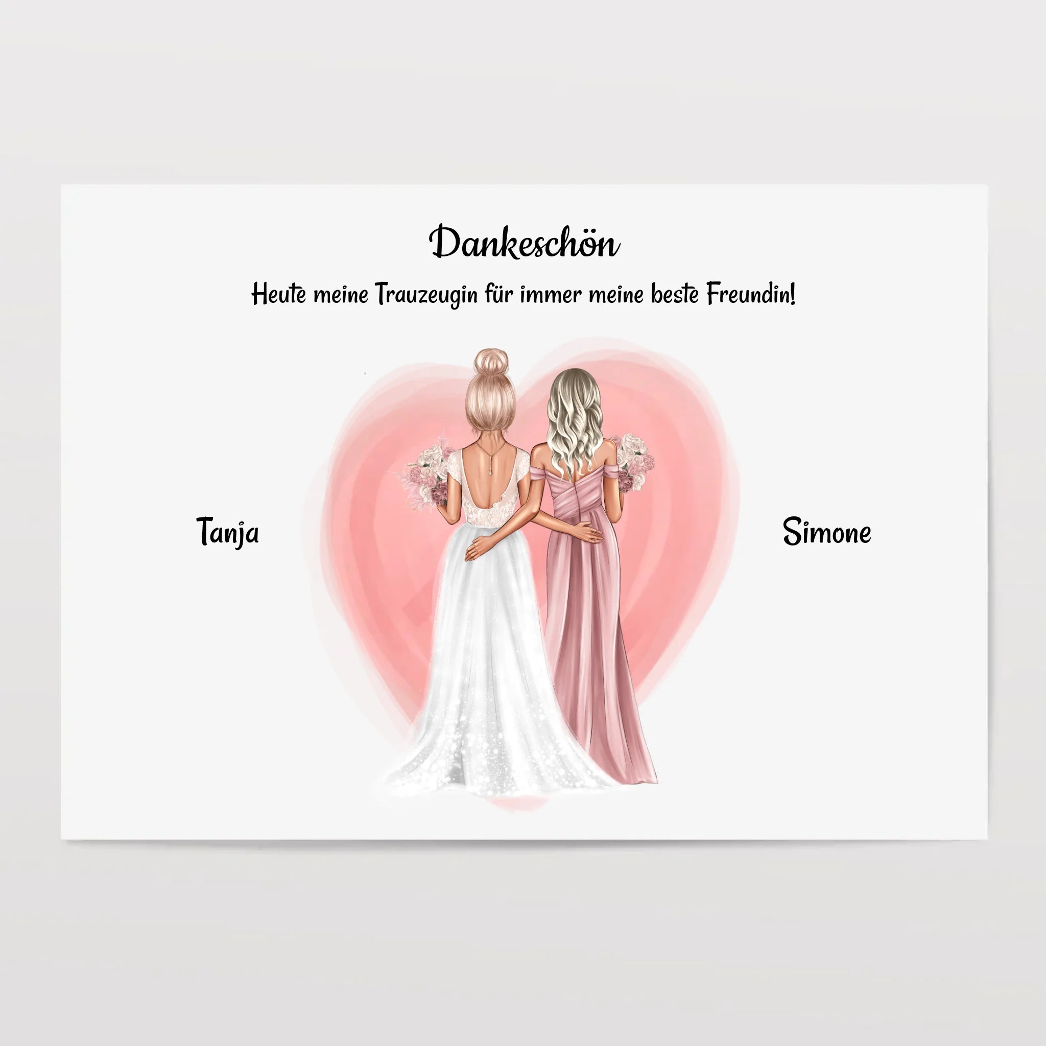 Hochzeit Geschenk Beste Freundin Poster - Cantty