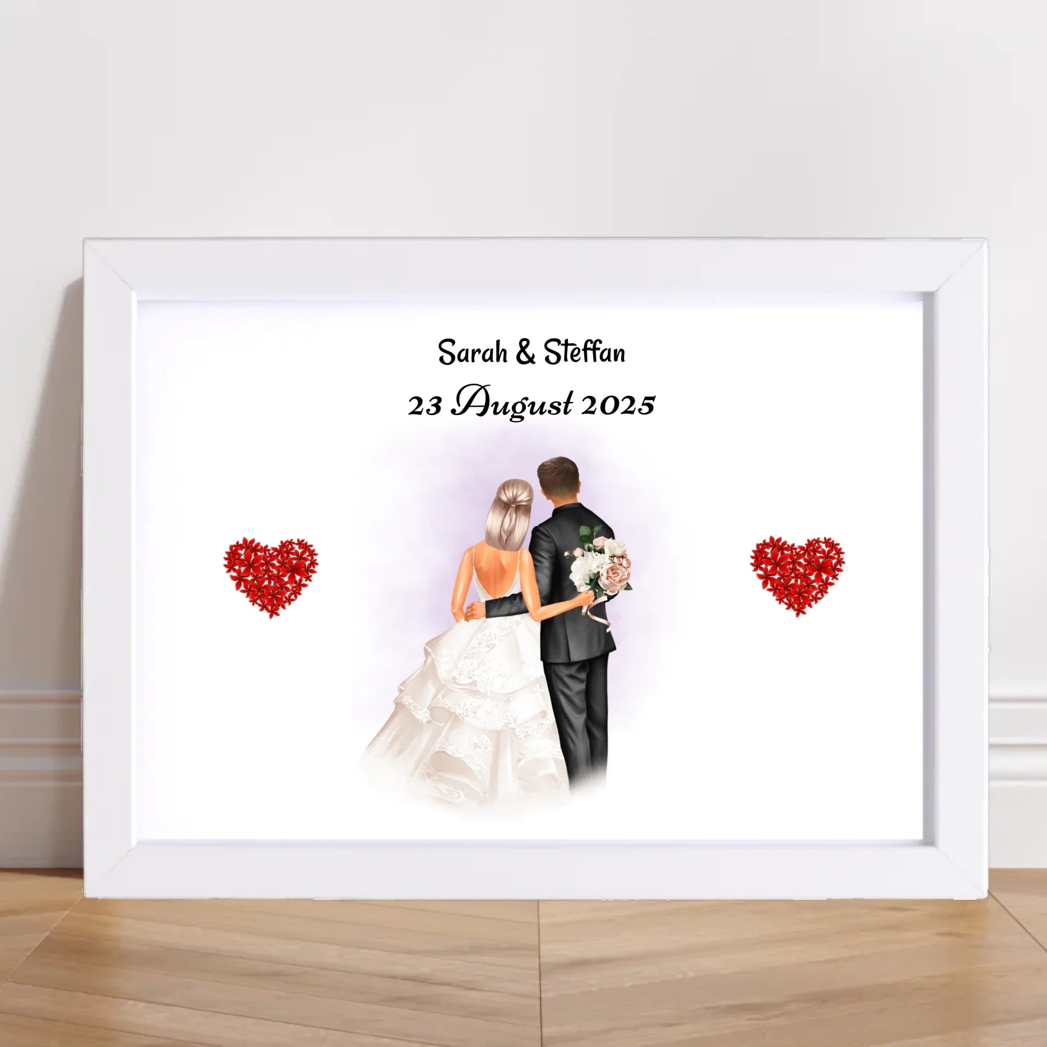 Geschenk Hochzeitspaar Poster personalisiert - Cantty