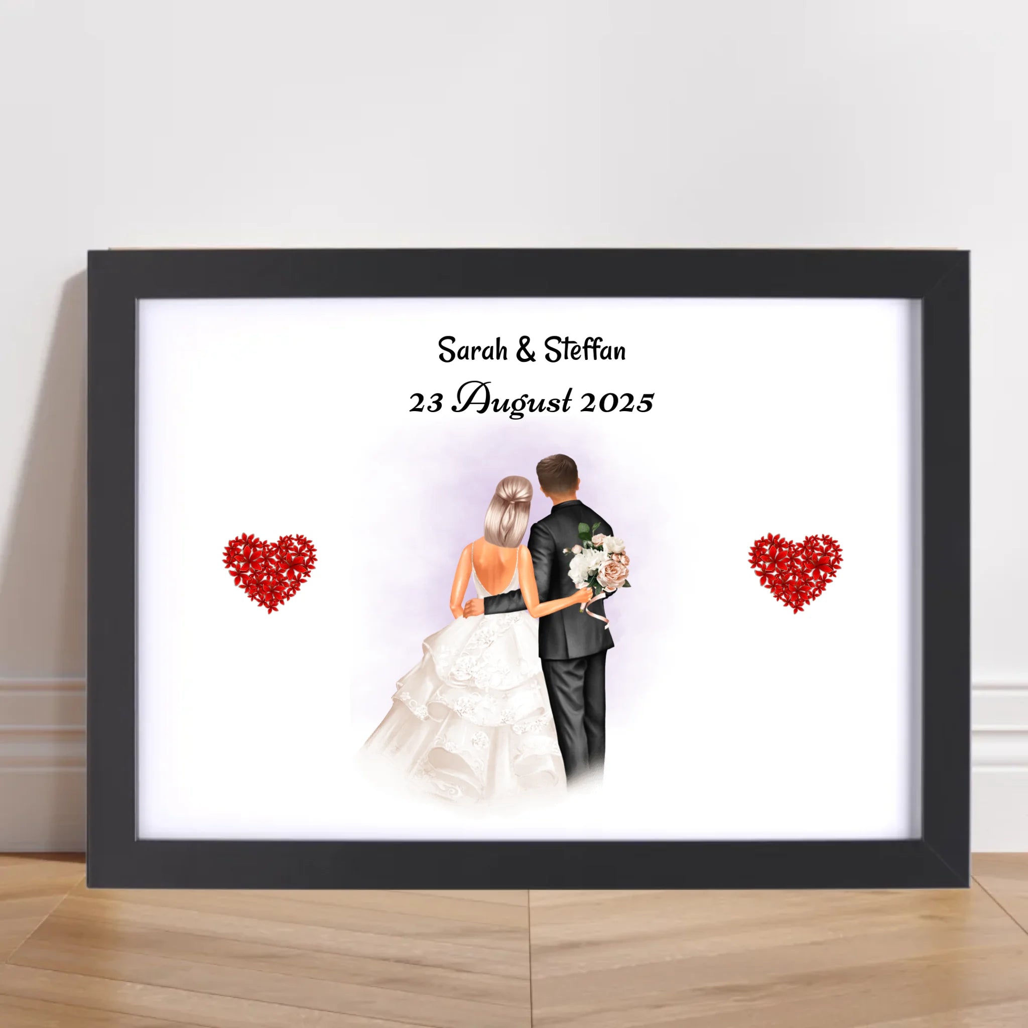 Geschenk Hochzeitspaar Poster personalisiert - Cantty