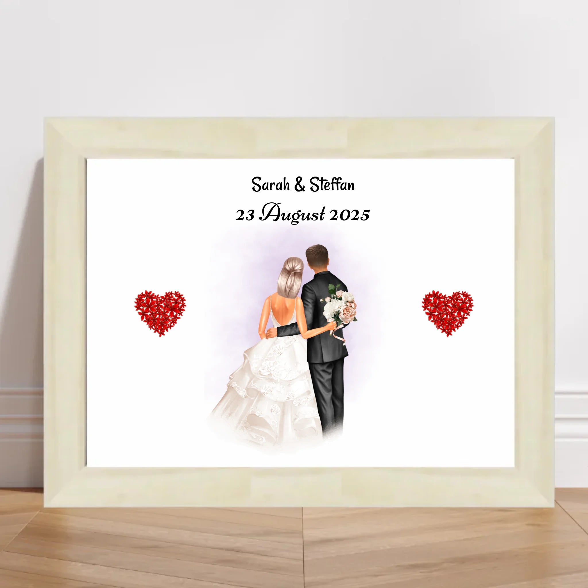 Geschenk Hochzeitspaar Poster personalisiert - Cantty