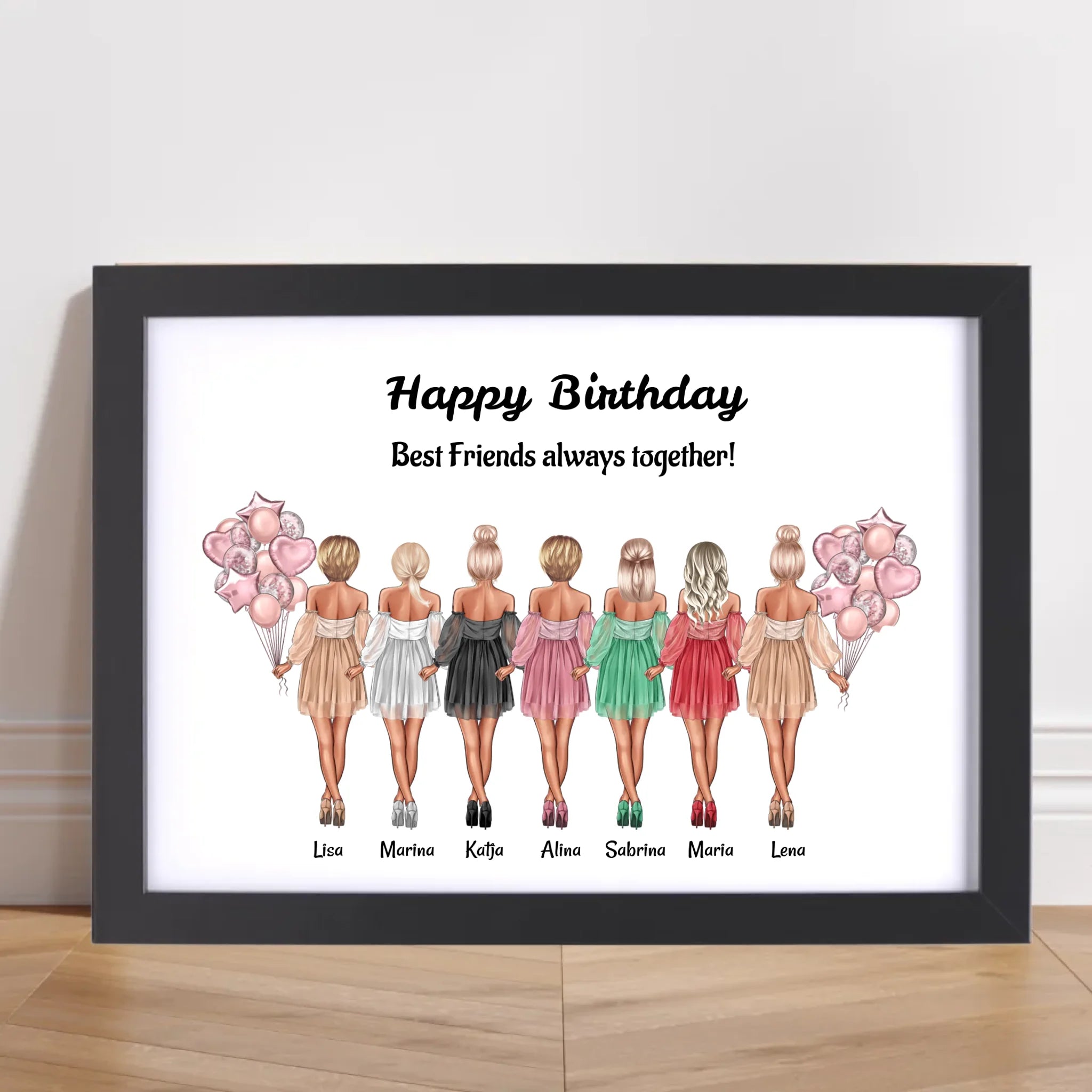 Bild Geschenk für 7 Freundinnen personalisiert - Cantty