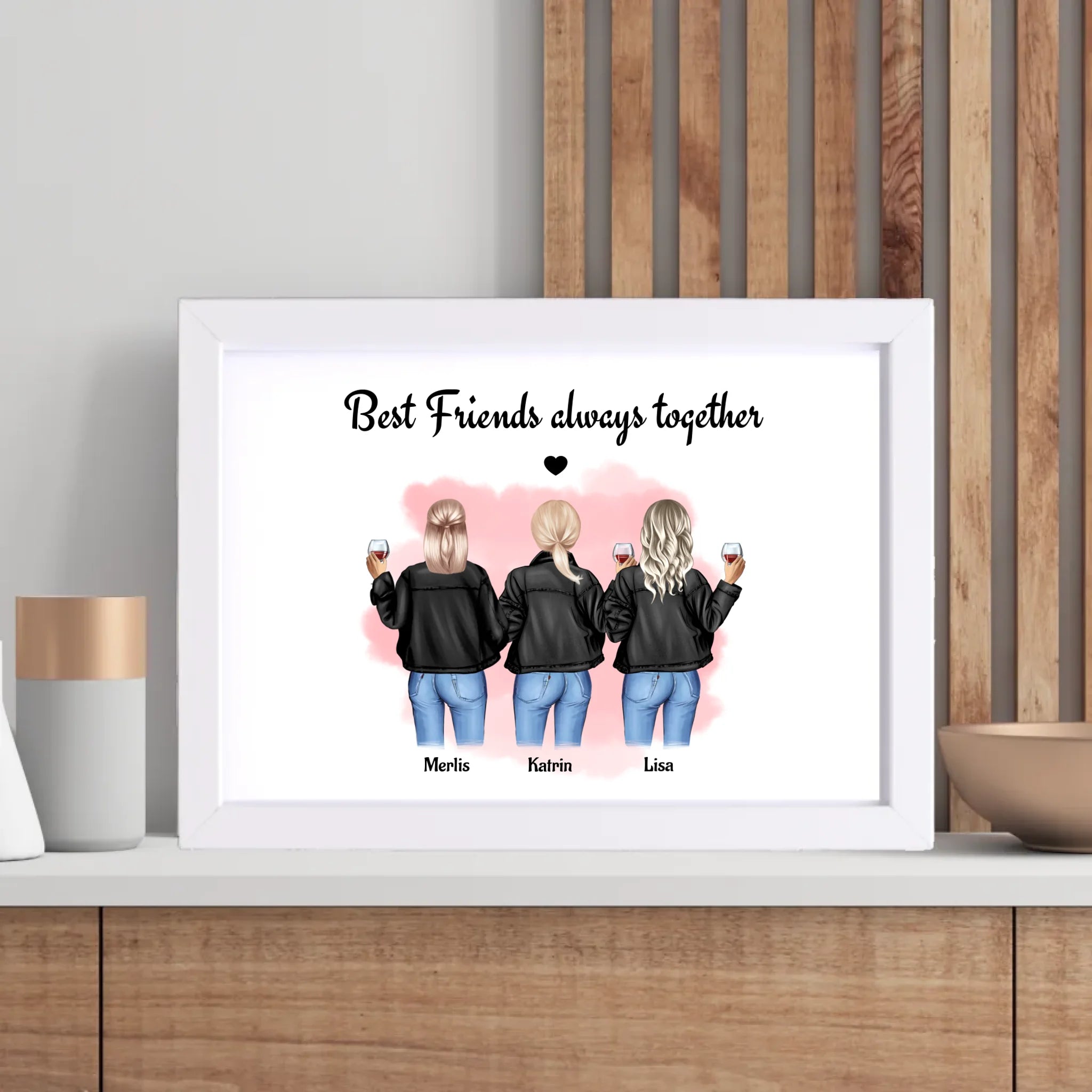 Geschenk Poster für 3 Freundinnen gestalten - Cantty