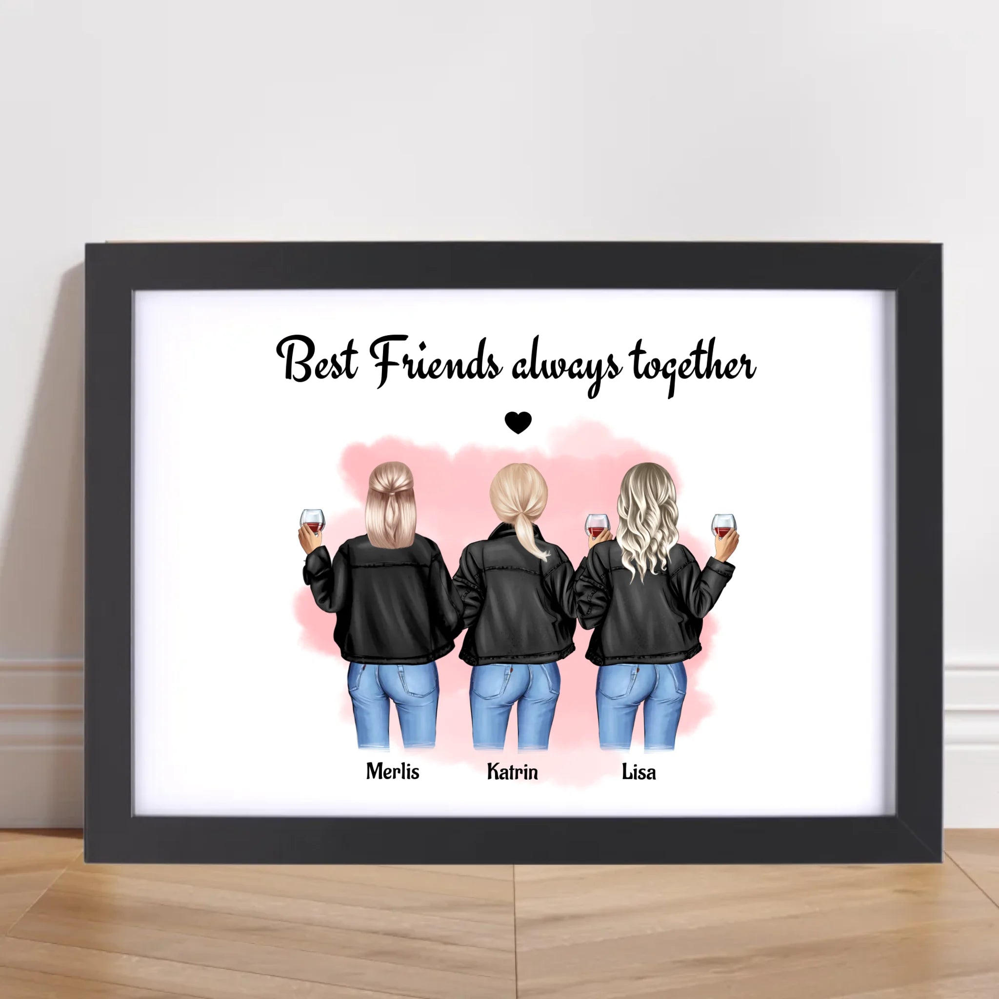 Geschenk Poster für 3 Freundinnen gestalten - Cantty