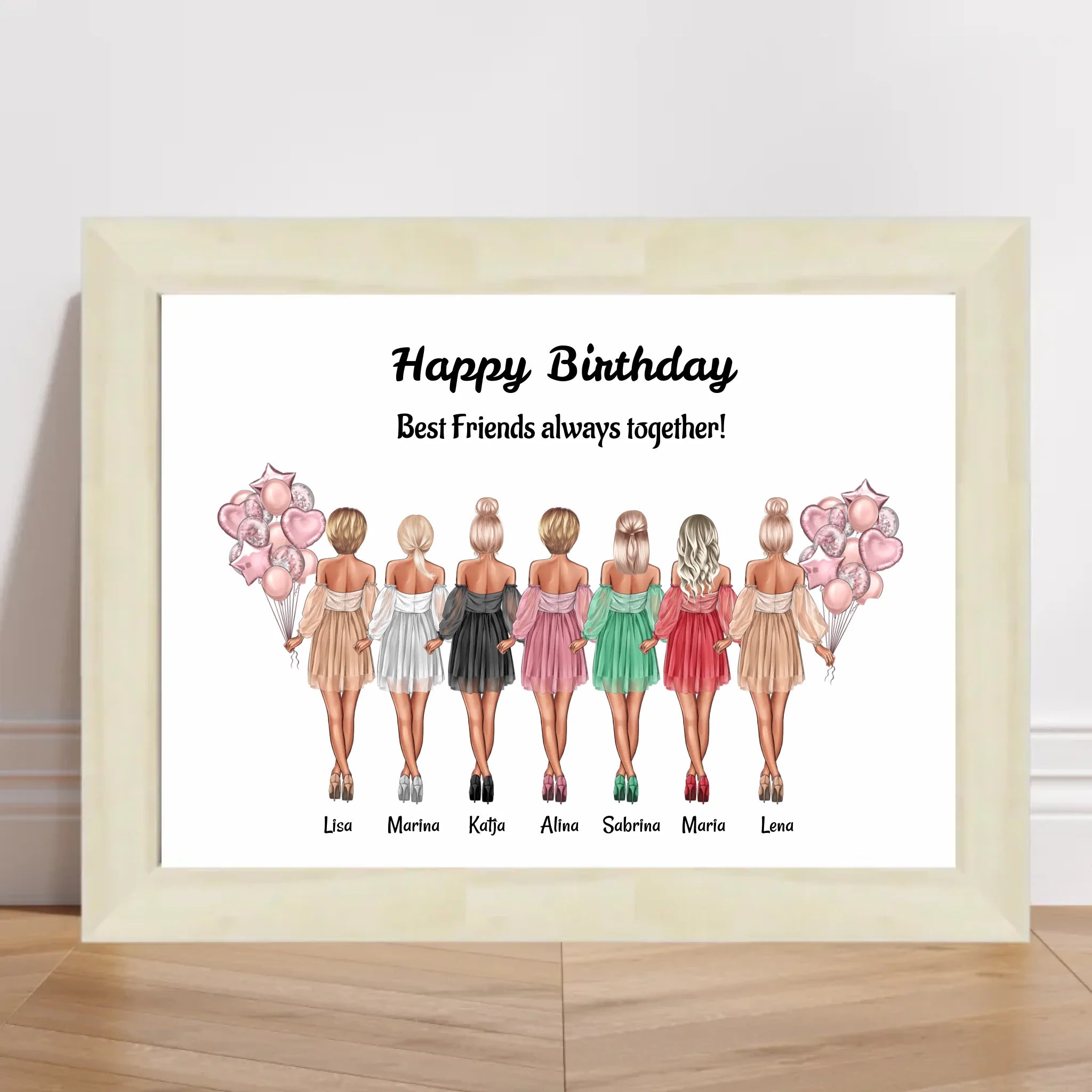 Bild Geschenk für 7 Freundinnen personalisiert - Cantty