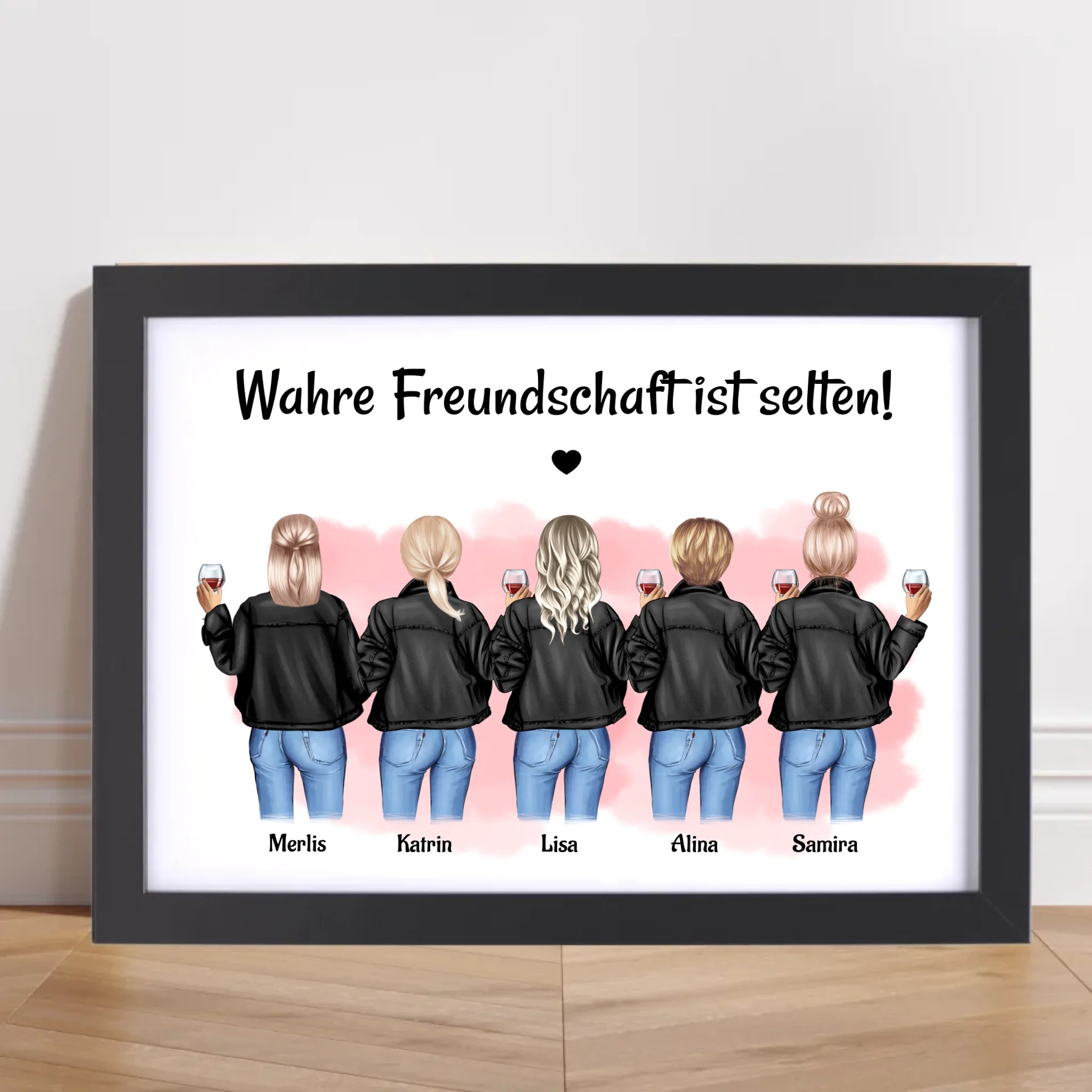Poster Geschenk für 5 Freundinnen gestalten zum Geburtstag & JGA - Cantty