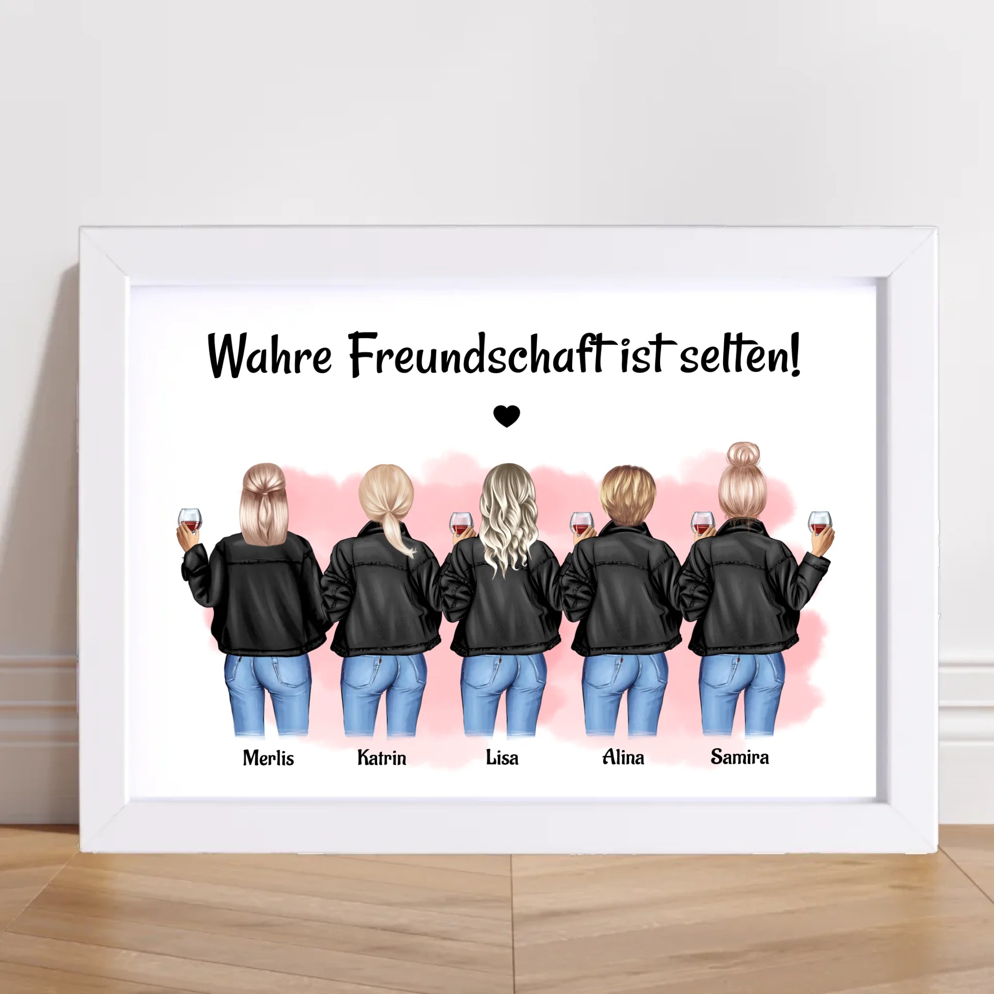 Poster Geschenk für 5 Freundinnen gestalten zum Geburtstag & JGA - Cantty