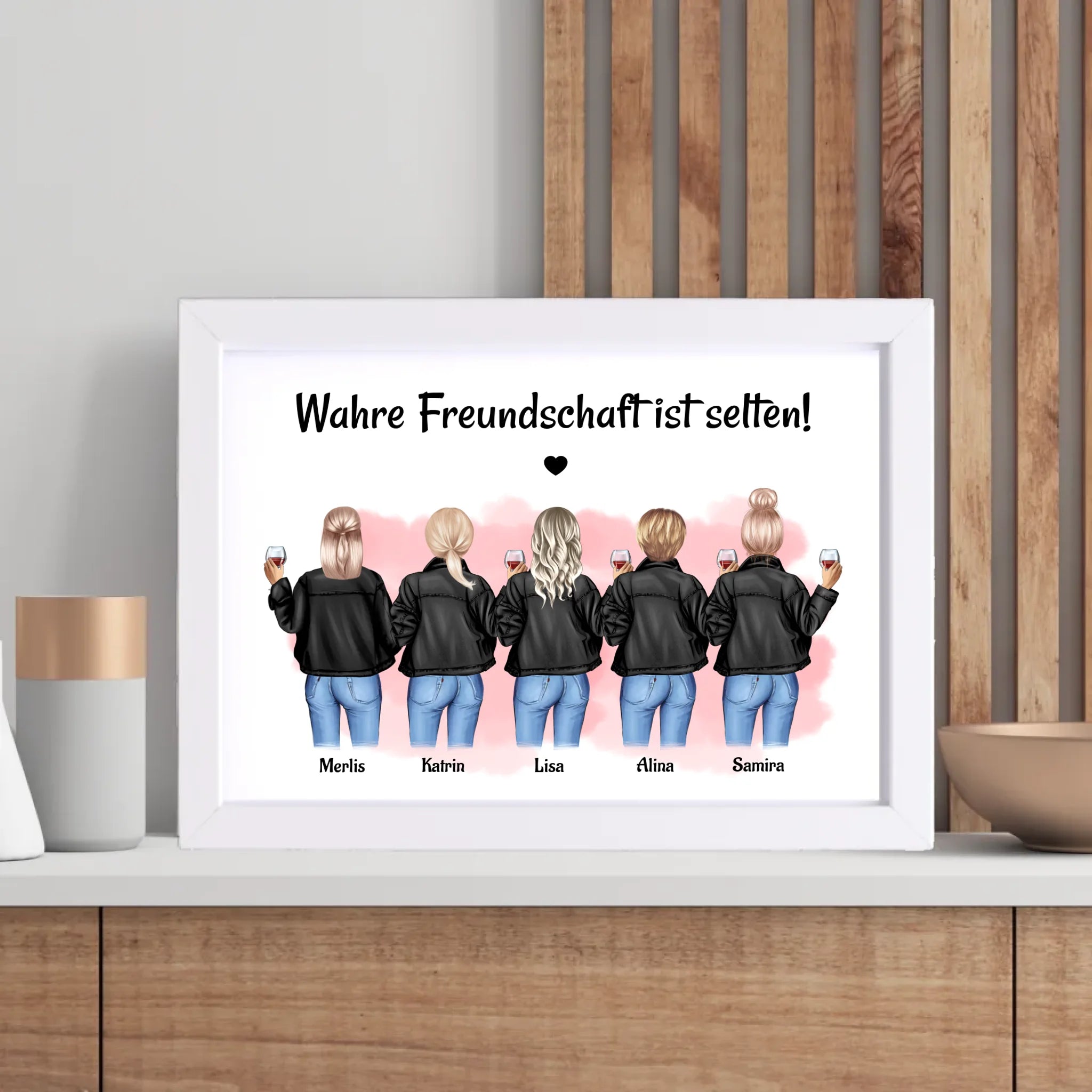 Poster Geschenk für 5 Freundinnen gestalten zum Geburtstag & JGA - Cantty