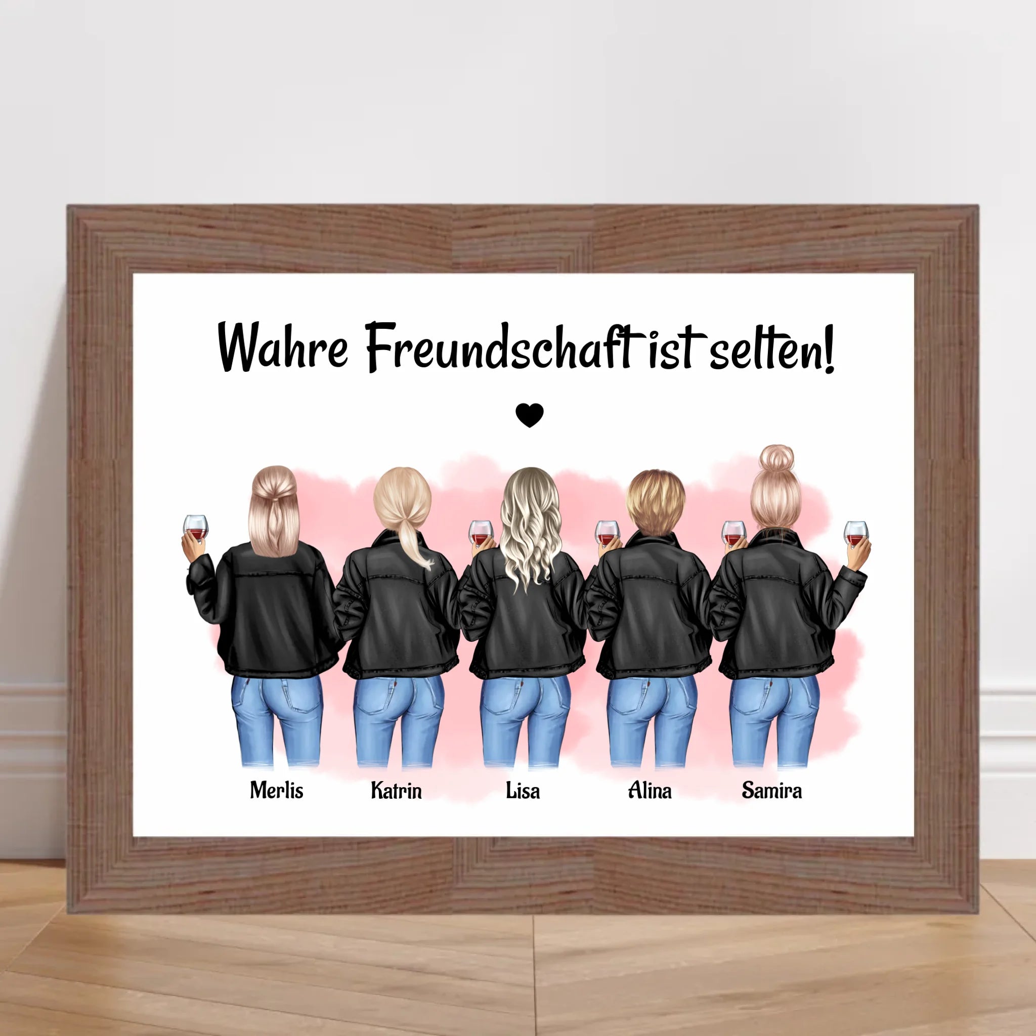 Poster Geschenk für 5 Freundinnen gestalten zum Geburtstag & JGA - Cantty