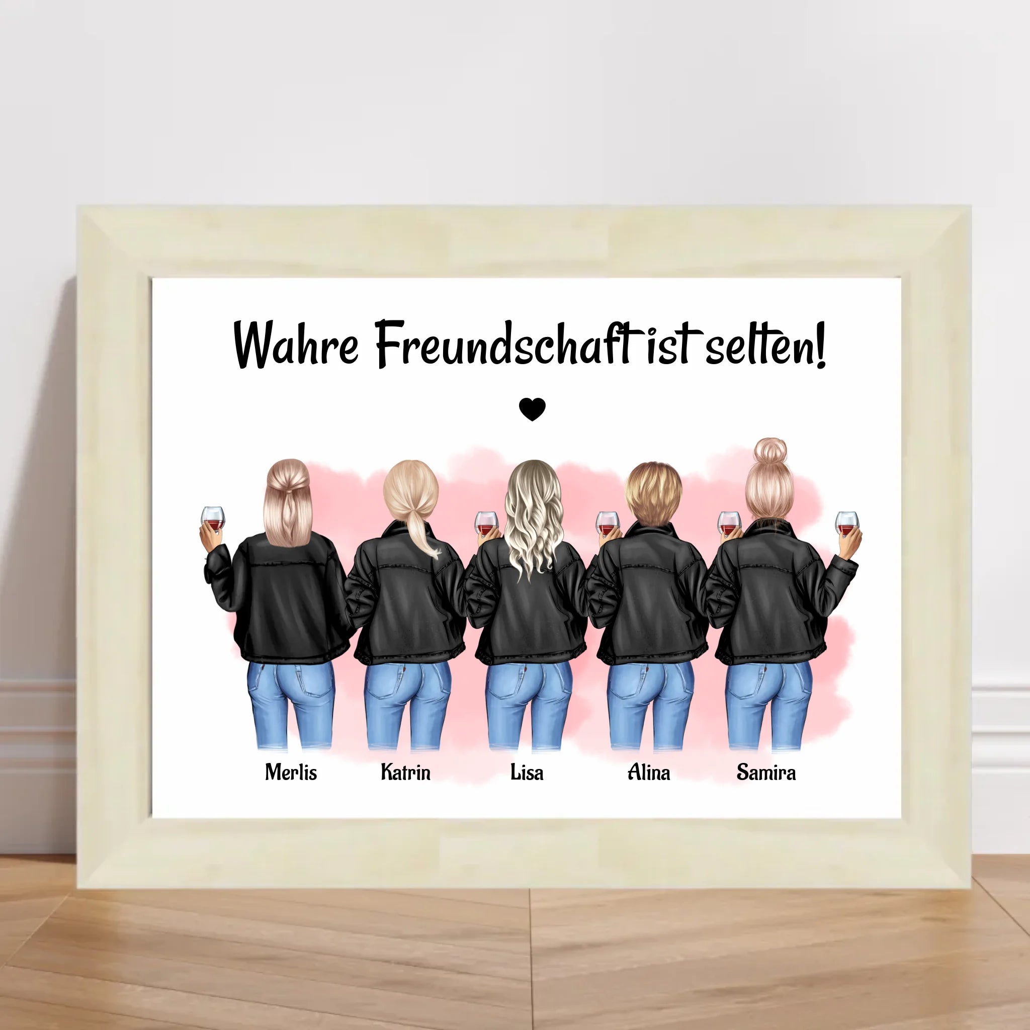 Poster Geschenk für 5 Freundinnen gestalten zum Geburtstag & JGA - Cantty