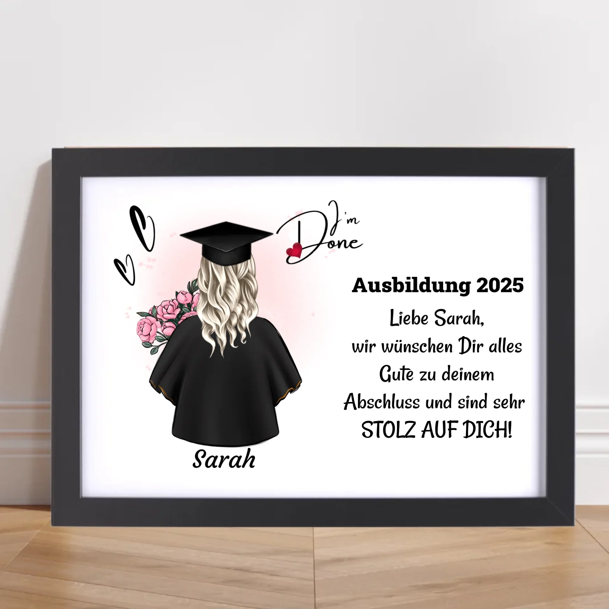 Berufsausbildung Mädchen Abschlussgeschenk Poster - Cantty