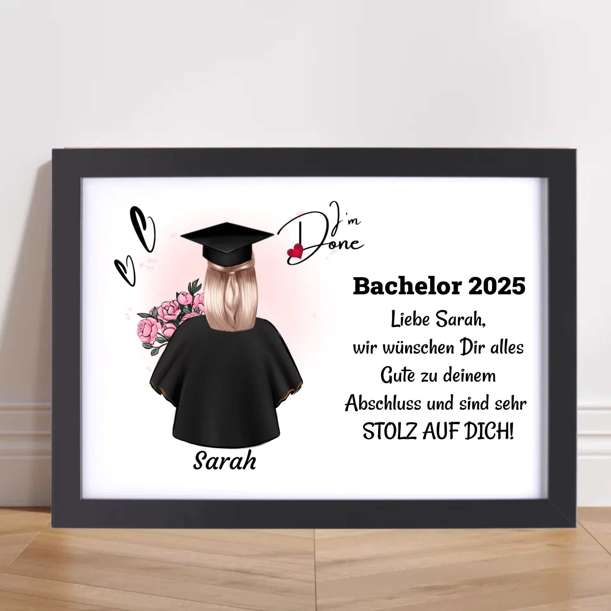 Mädchen Bachelorstudium Poster Abschlussgeschenk - Cantty