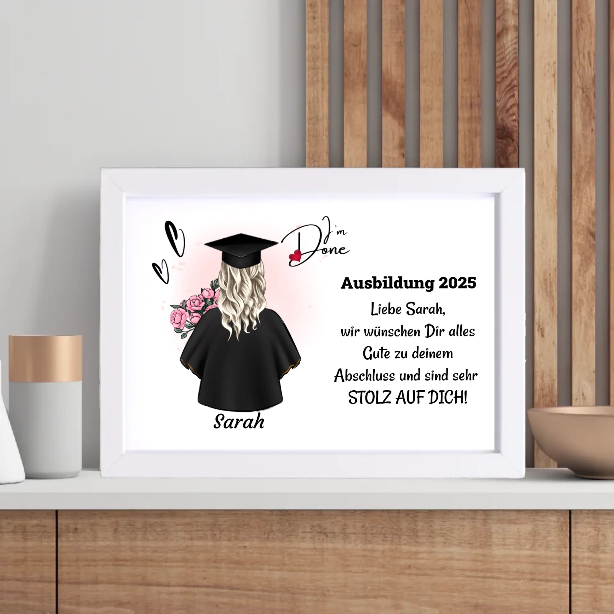 Berufsausbildung Mädchen Abschlussgeschenk Poster - Cantty