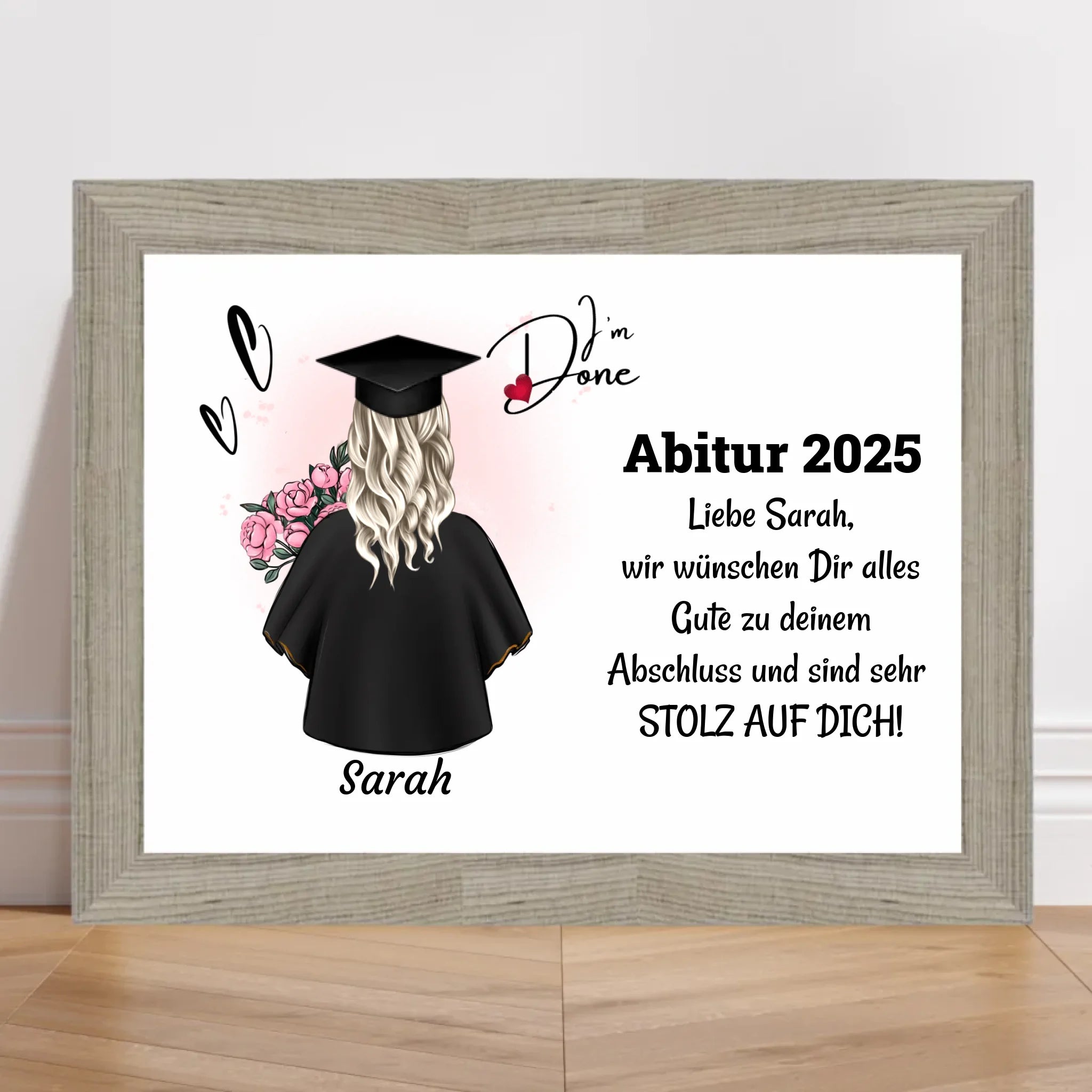 Abitur bestanden Poster Geschenk für Sie - Cantty