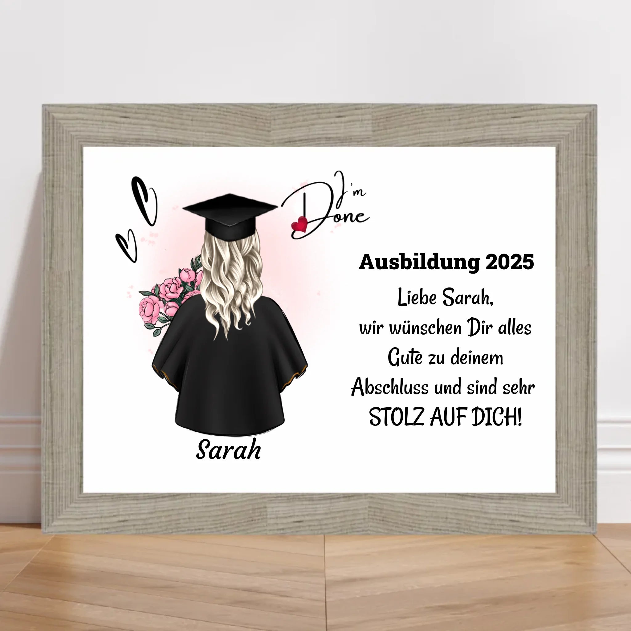 Berufsausbildung Mädchen Abschlussgeschenk Poster - Cantty