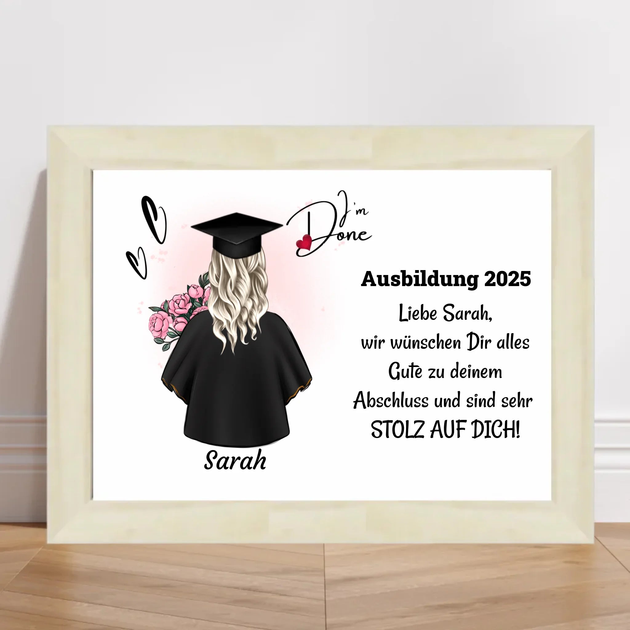 Berufsausbildung Mädchen Abschlussgeschenk Poster - Cantty