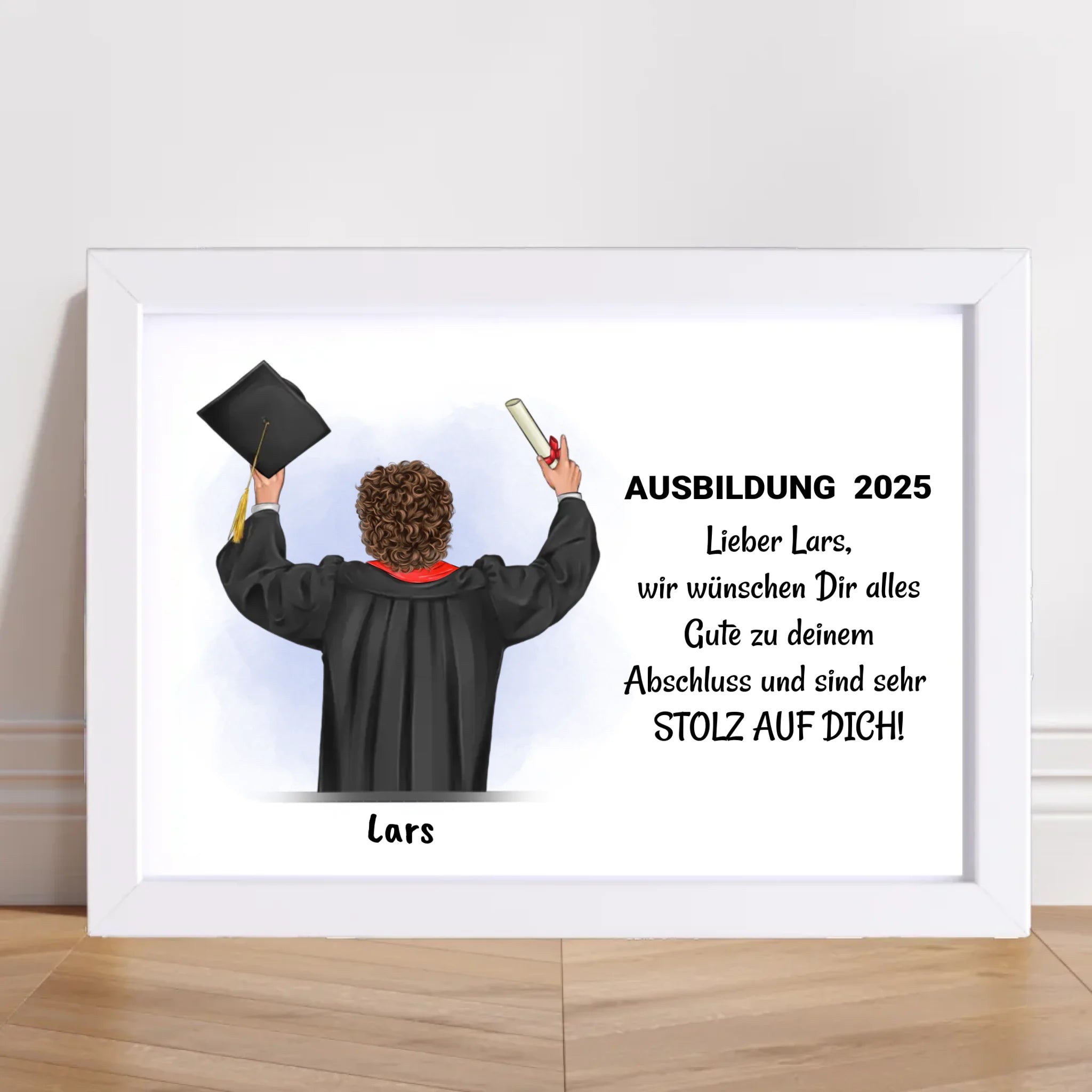 Junge Ausbildung bestanden Poster Geschenk - Cantty