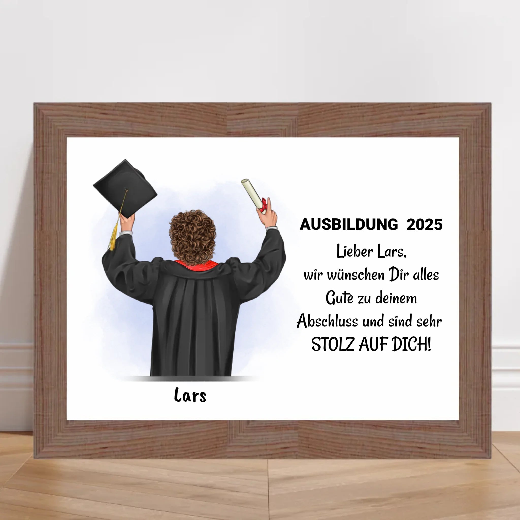 Junge Ausbildung bestanden Poster Geschenk - Cantty