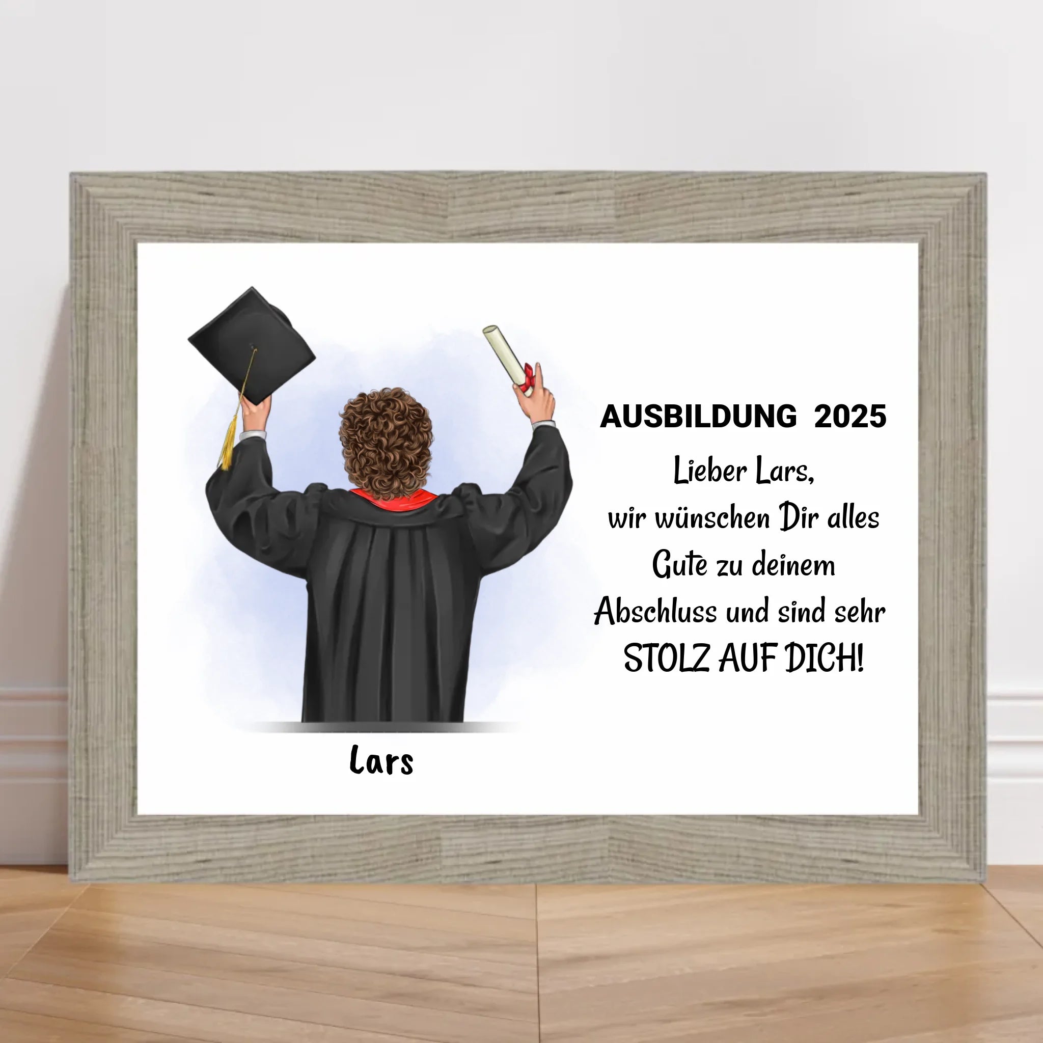 Junge Ausbildung bestanden Poster Geschenk - Cantty