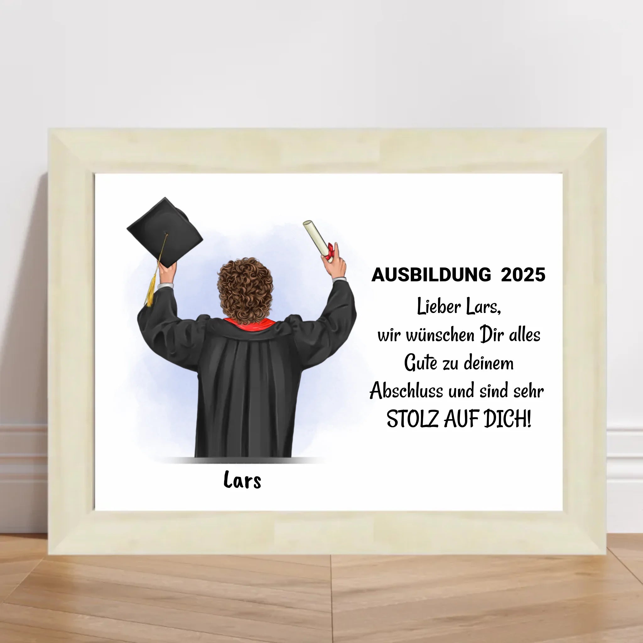 Junge Ausbildung bestanden Poster Geschenk - Cantty