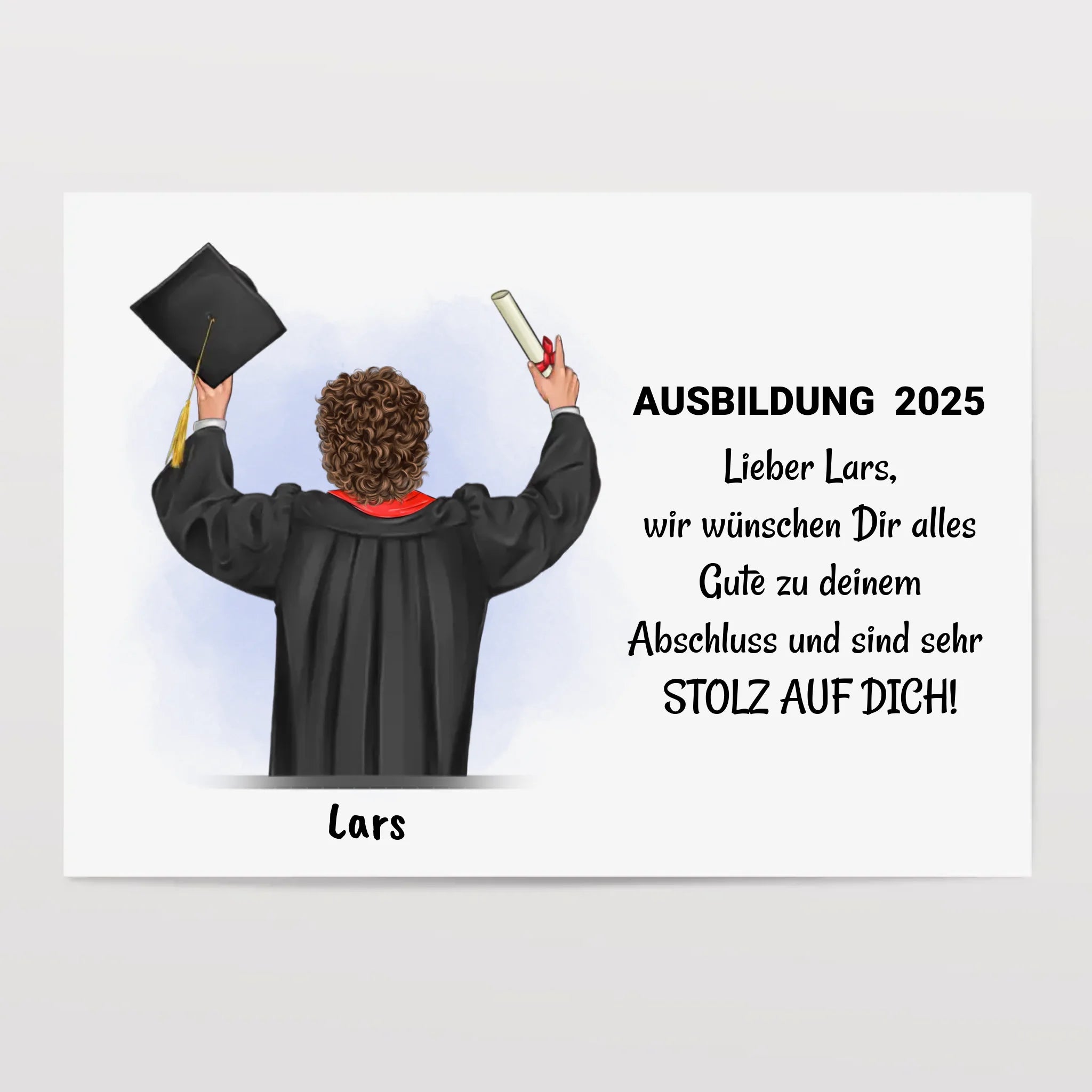 Junge Ausbildung bestanden Poster Geschenk - Cantty