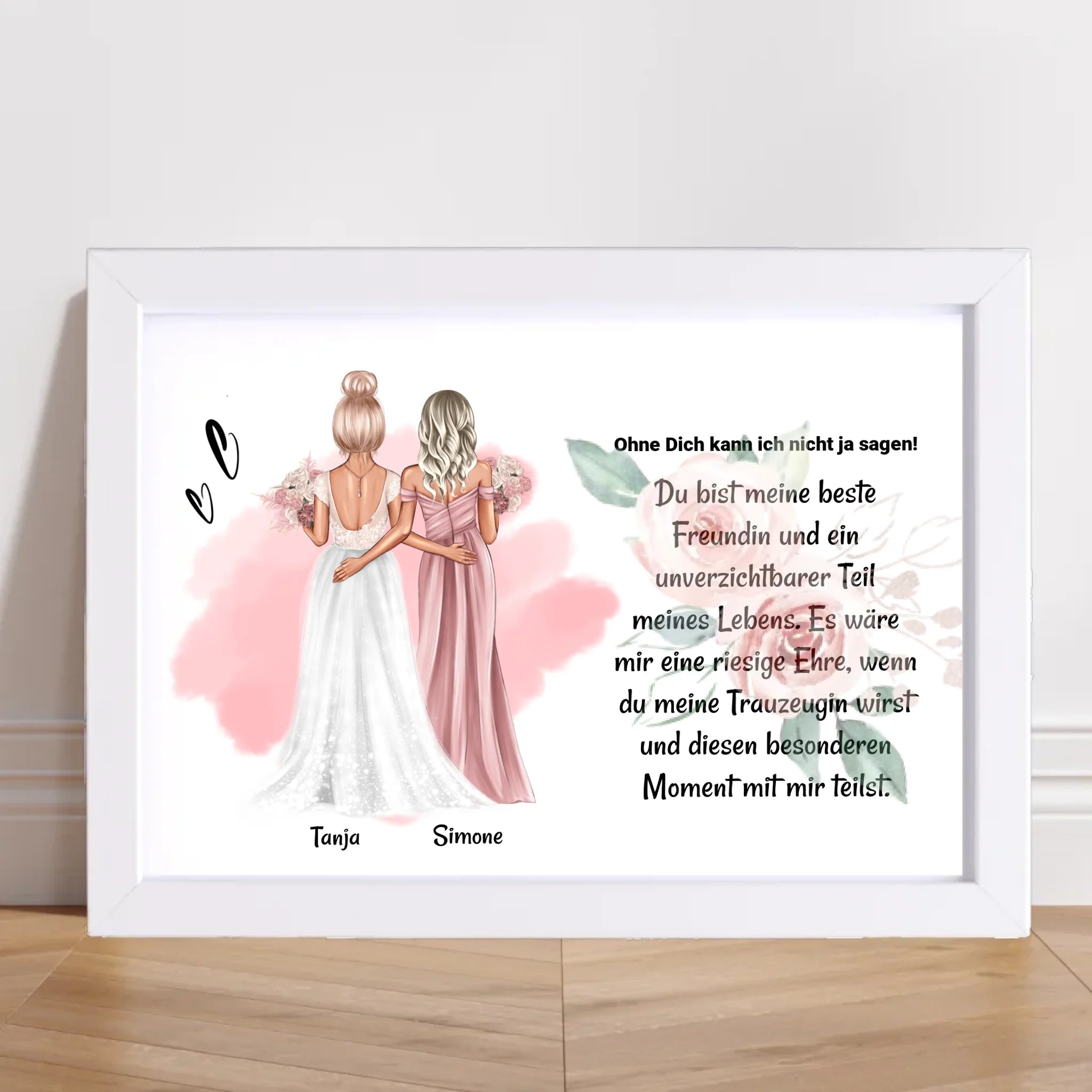 Trauzeugin fragen Poster Bild Karte Geschenk personalisiert - Cantty