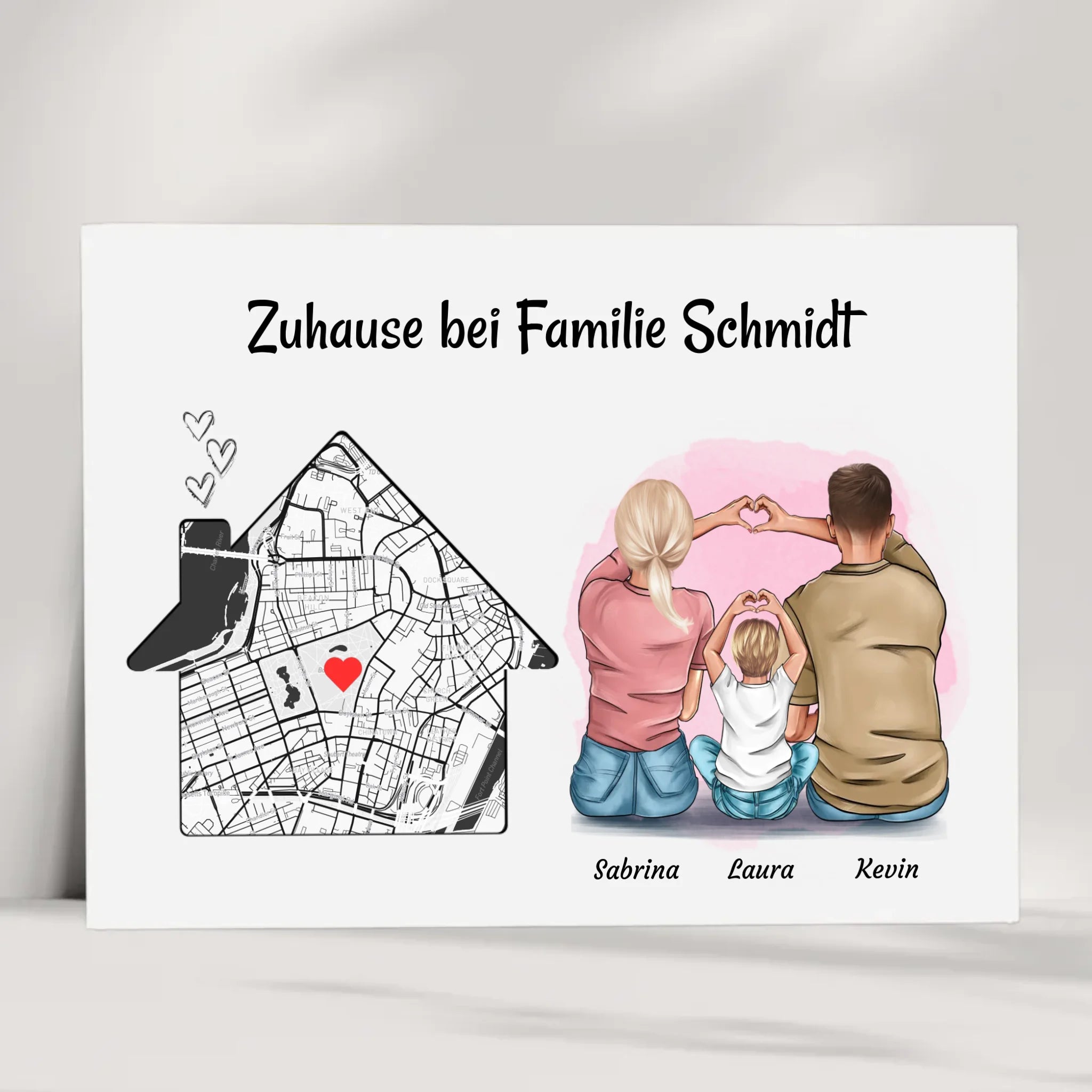 Familie Einzugsgeschenk Wohnung & Haus Eigenheim Poster - Cantty