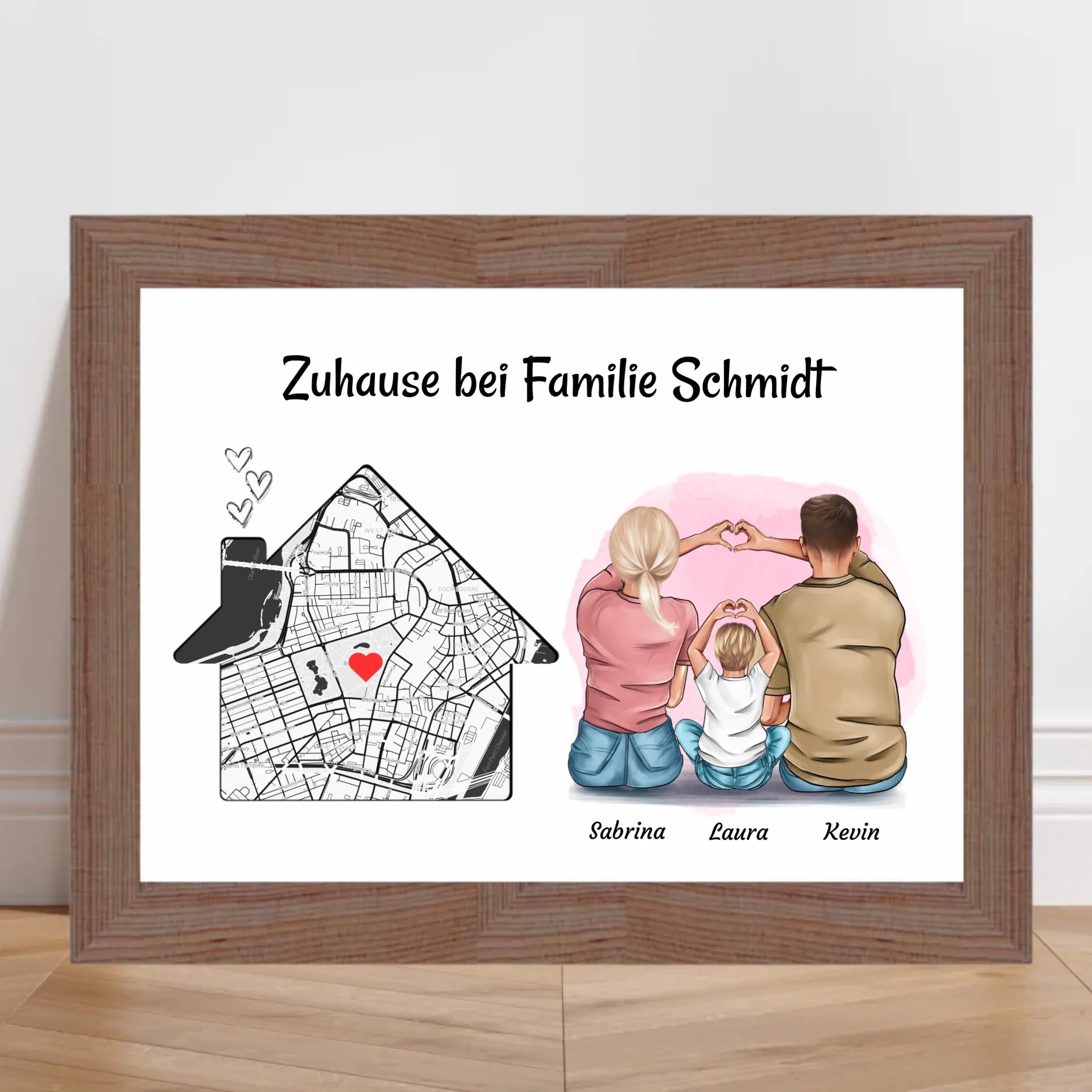 Familie Einzugsgeschenk Wohnung & Haus Eigenheim Poster - Cantty