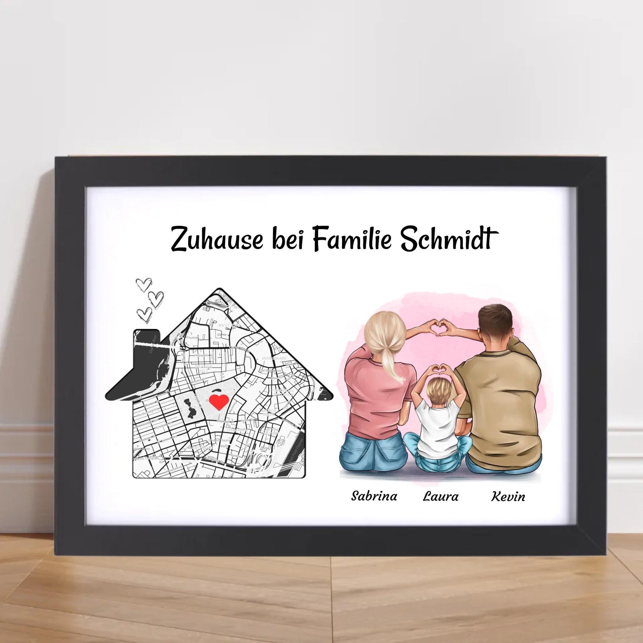 Familie Einzugsgeschenk Wohnung & Haus Eigenheim Poster - Cantty