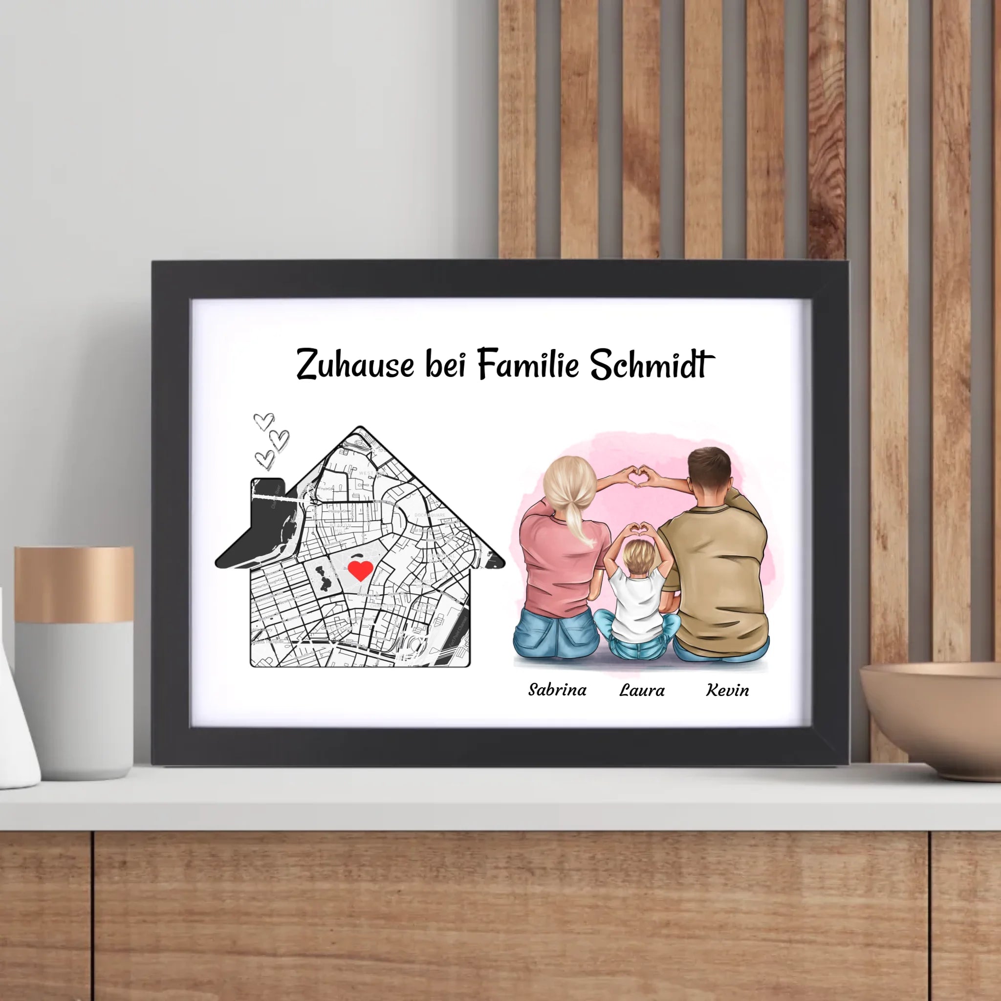 Familie Einzugsgeschenk Wohnung & Haus Eigenheim Poster - Cantty