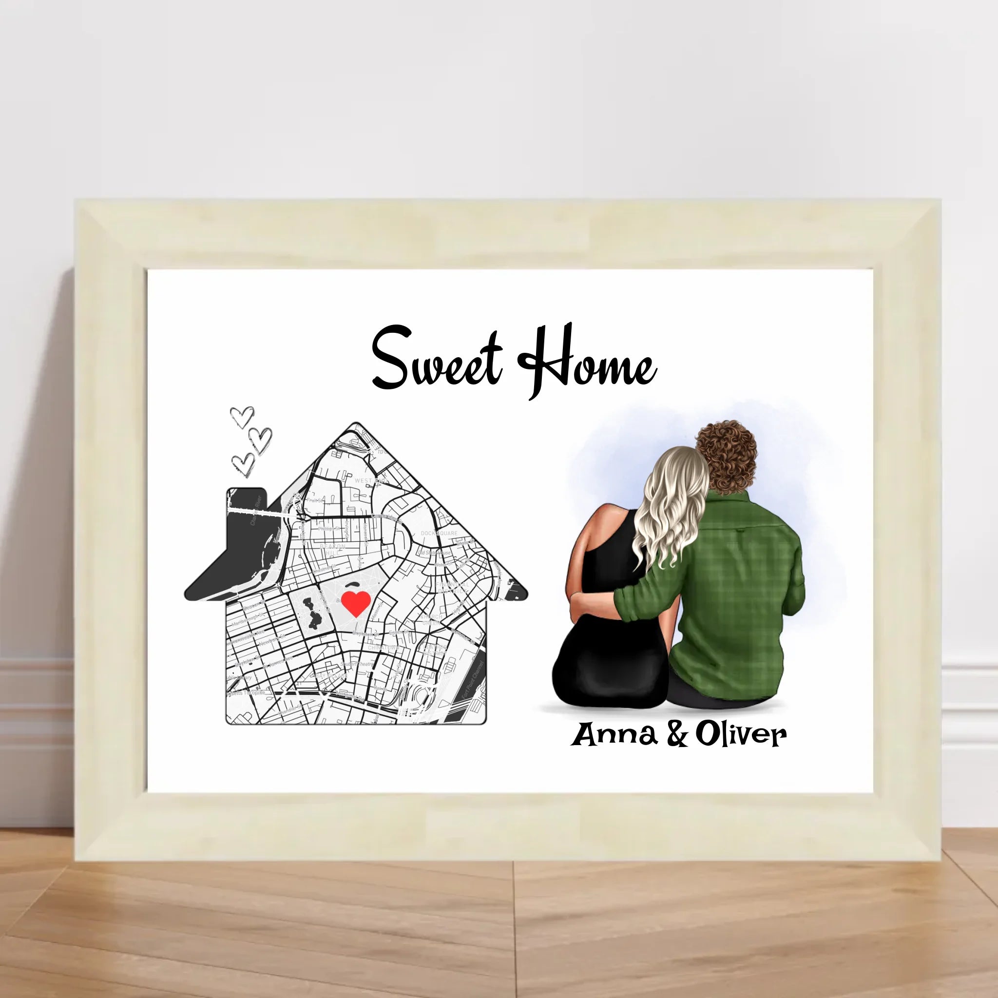 Einzugsgeschenk für Paar Wohnug Haus Eigenheim Geschenk Poster - Cantty