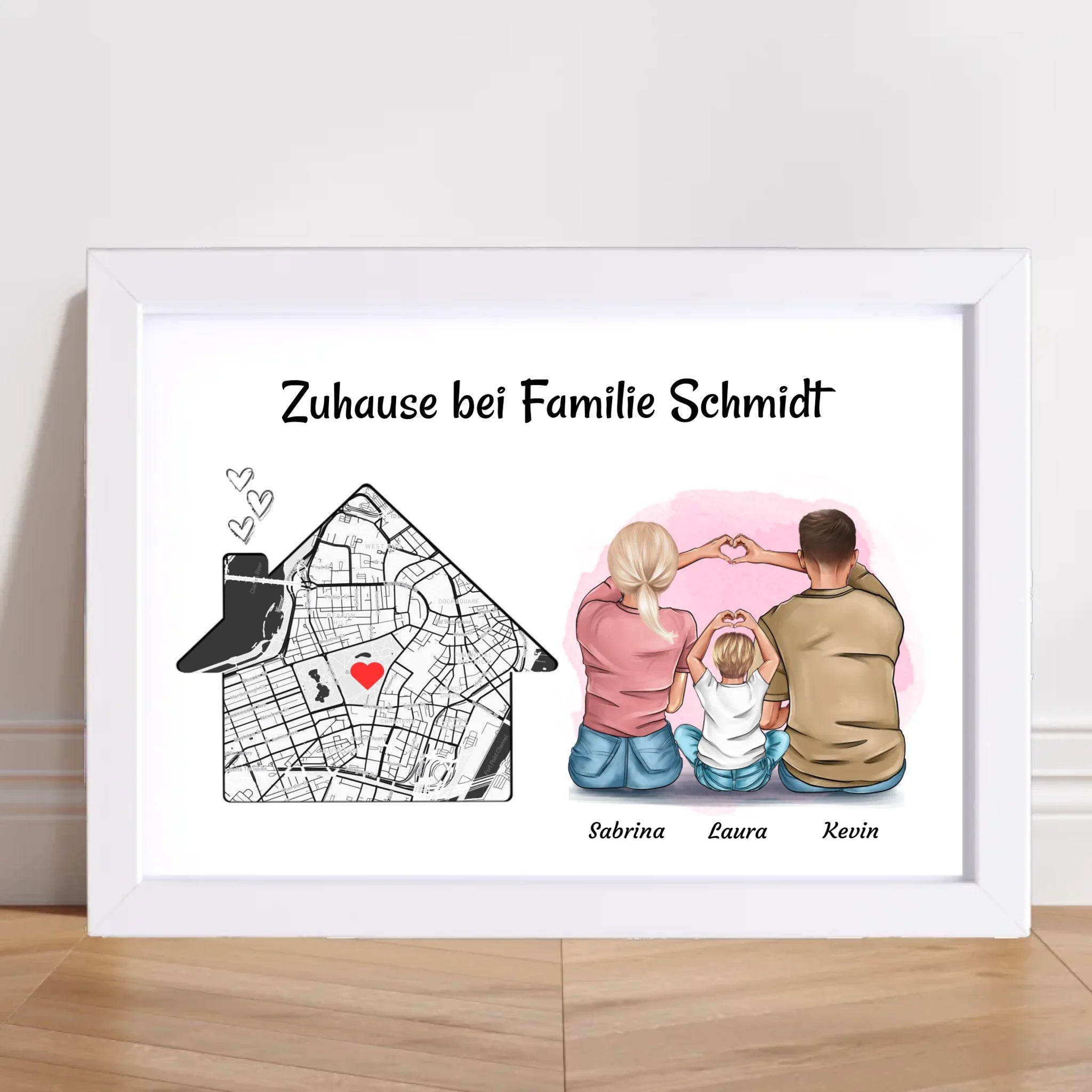 Familie Einzugsgeschenk Wohnung & Haus Eigenheim Poster - Cantty