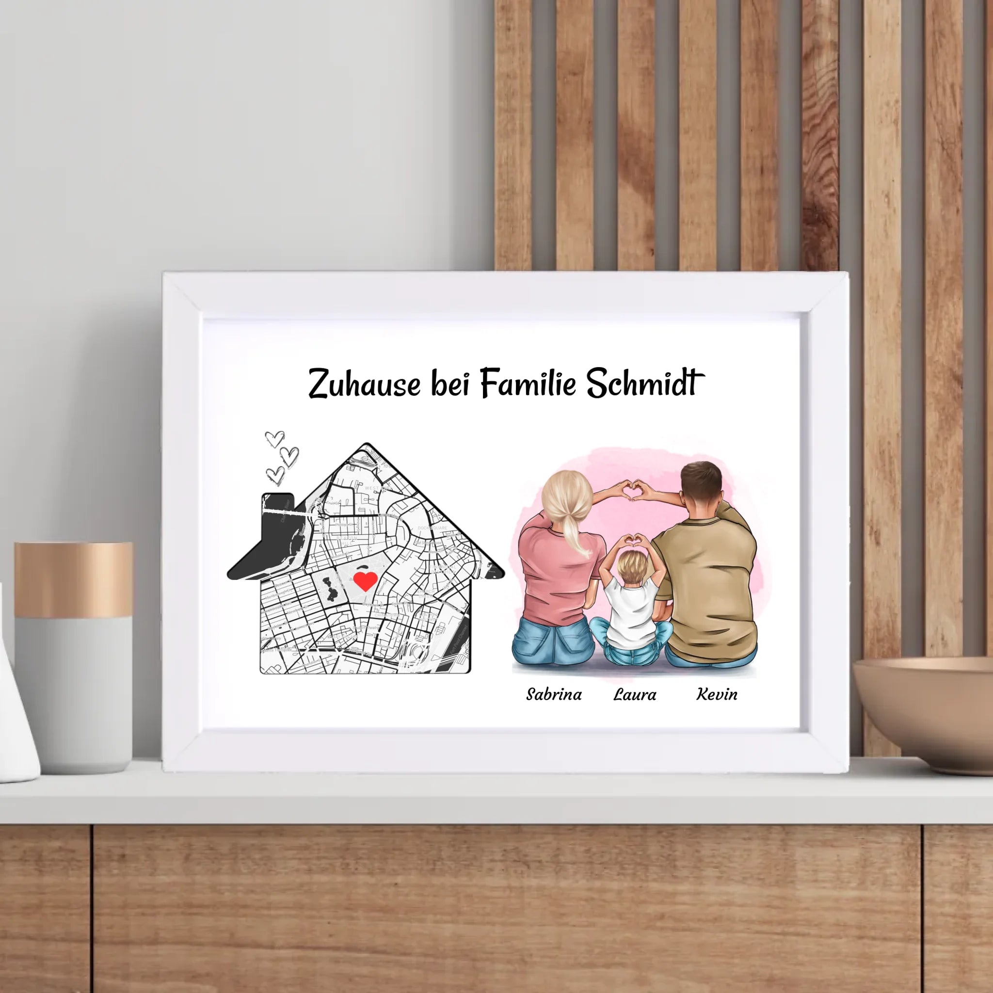 Familie Einzugsgeschenk Wohnung & Haus Eigenheim Poster - Cantty