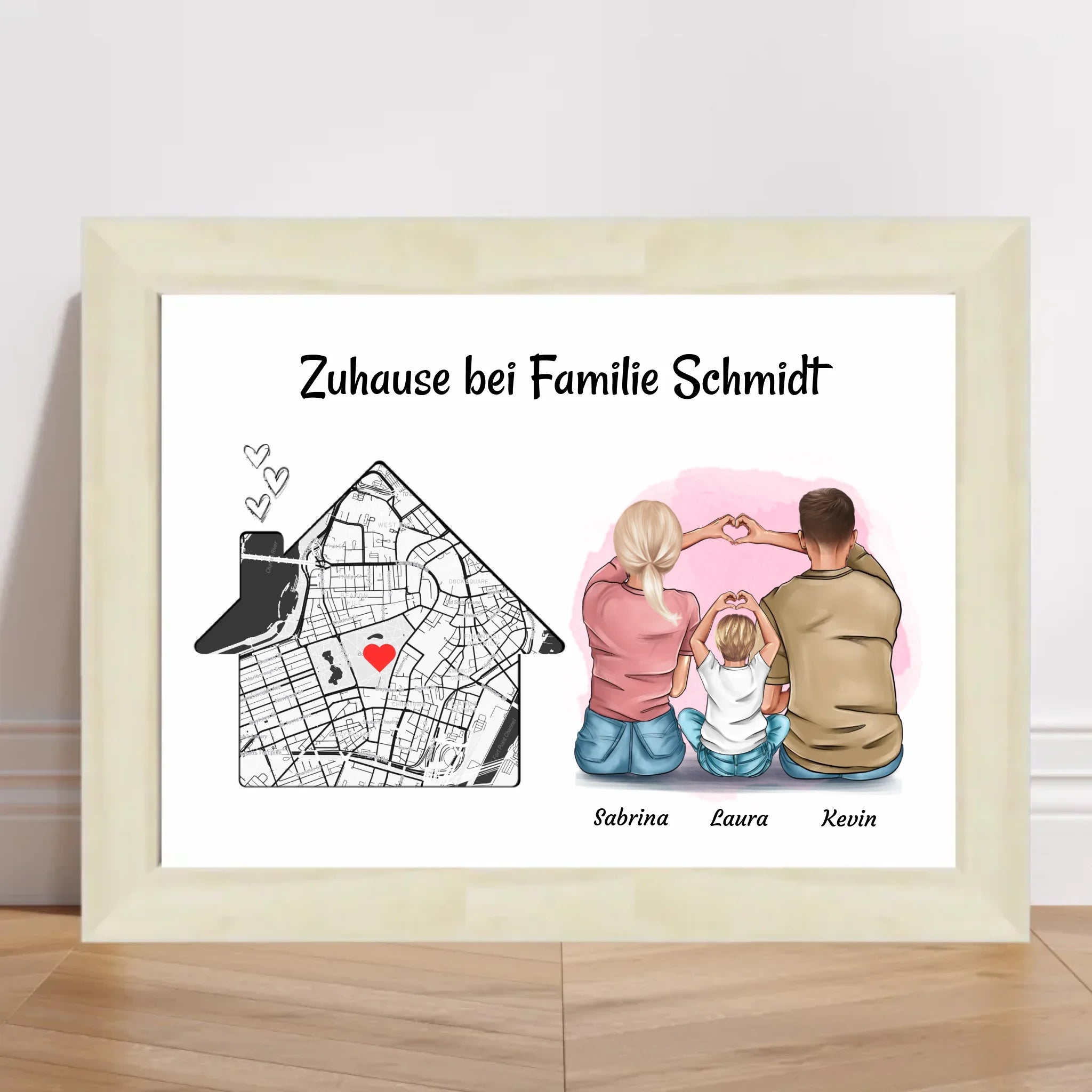 Familie Einzugsgeschenk Wohnung & Haus Eigenheim Poster - Cantty