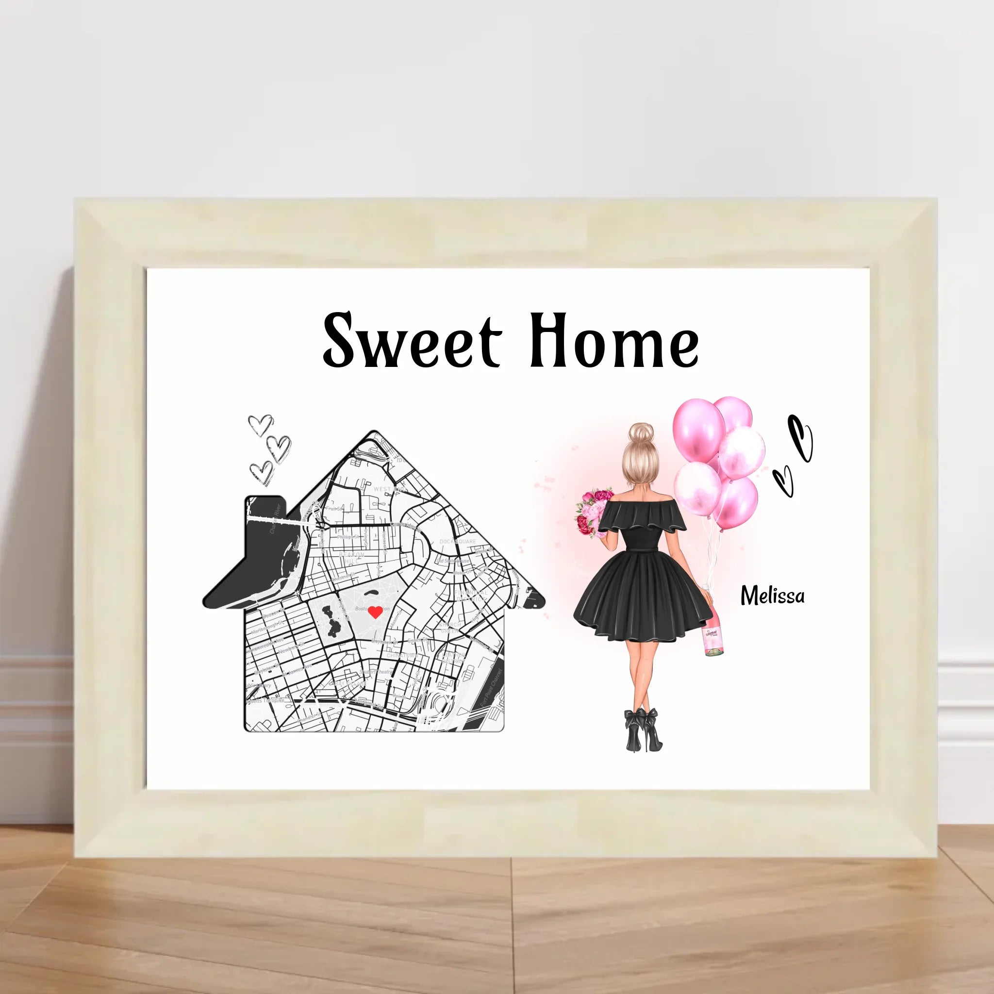 Einzugsgeschenk Frau erste eigene Wohnung & Haus Poster - Cantty